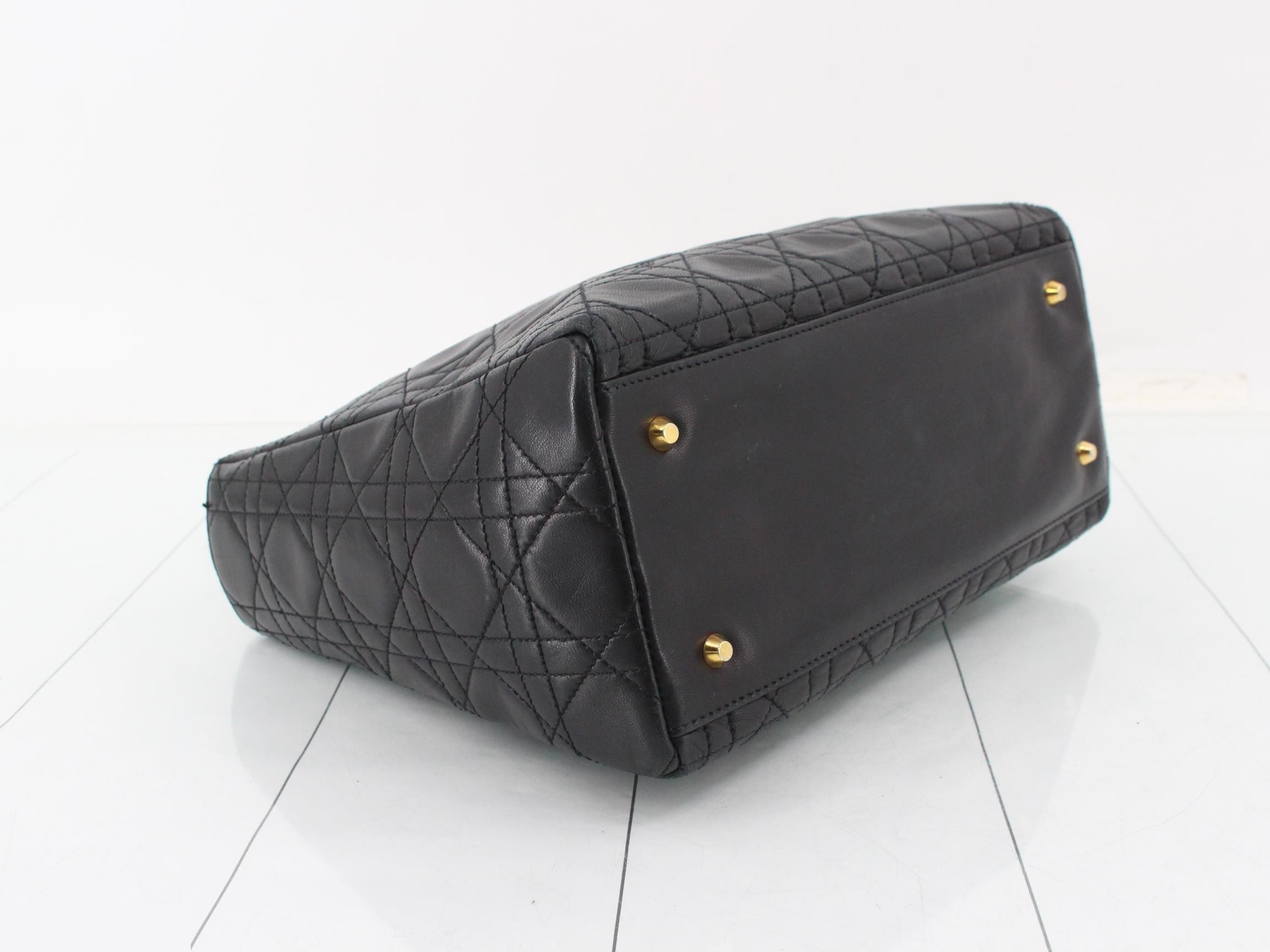 Lady Dior Cannage Shoulder Bag — view 5