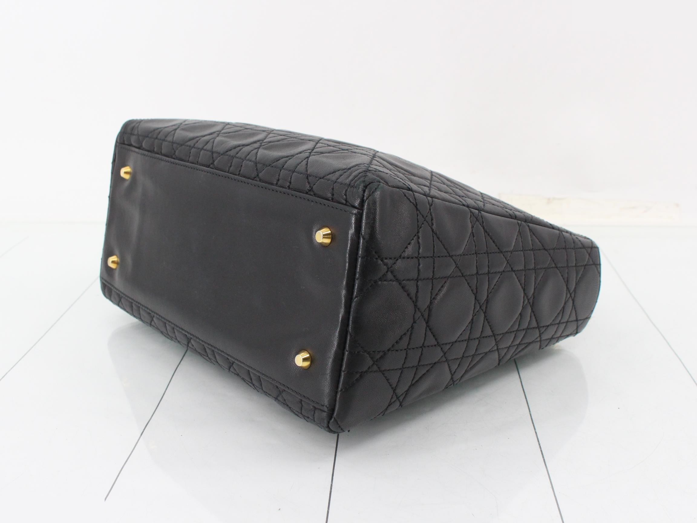 Lady Dior Cannage Shoulder Bag — view 6
