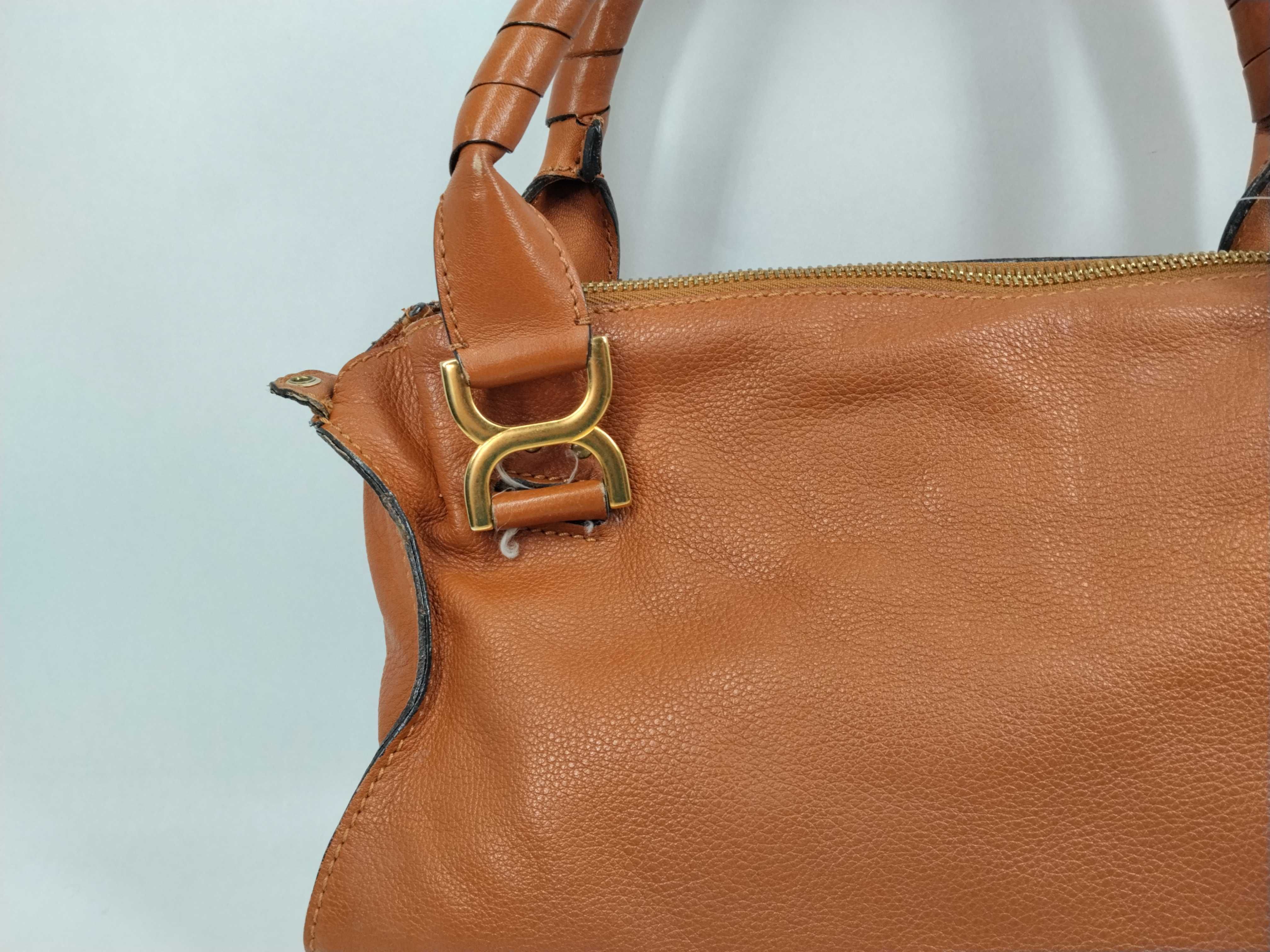 leather 2-way handbag — view 3