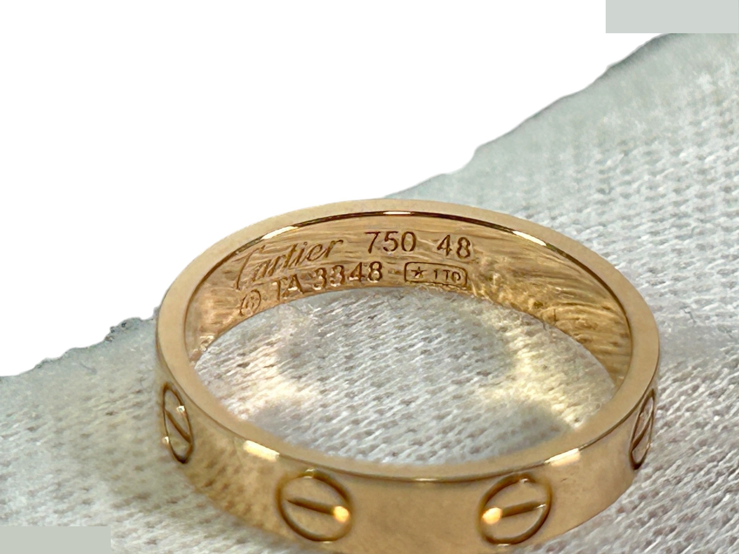 Mini Love Ring, K18PG, 2.6g, approximately 3.3mm wide. — view 7