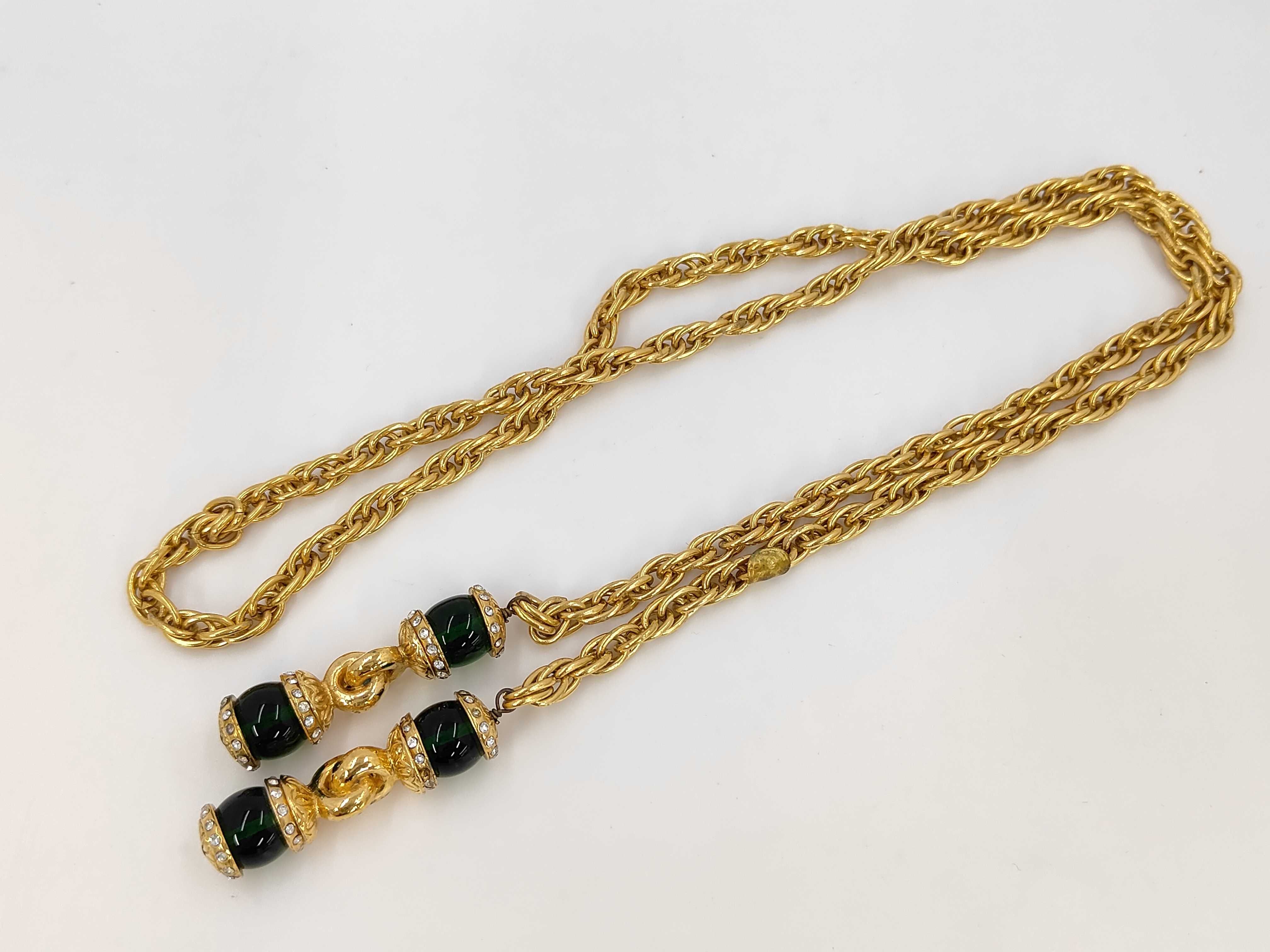 Coco Mark Gold Stone Necklace