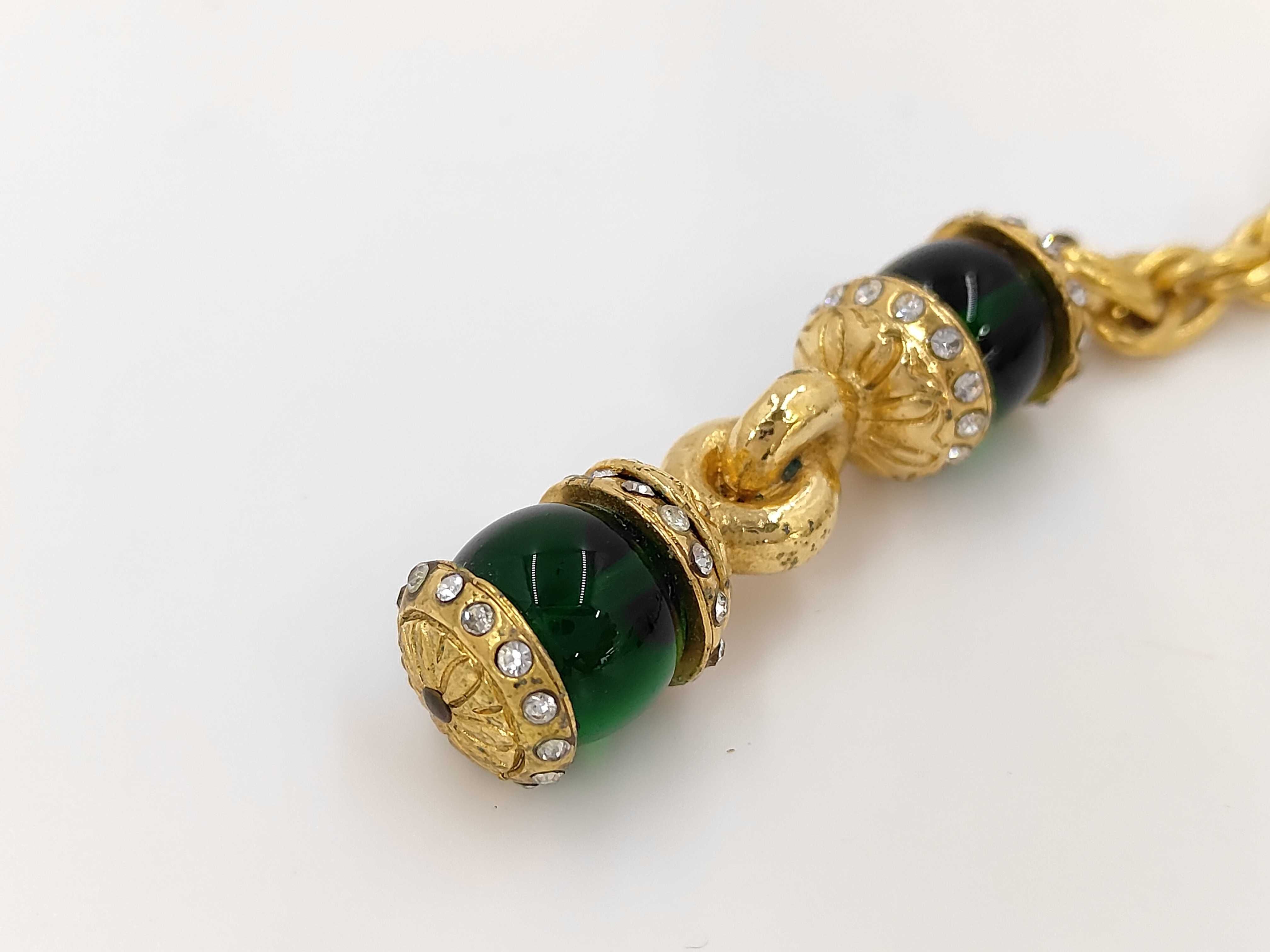 Coco Mark Gold Stone Necklace — view 4