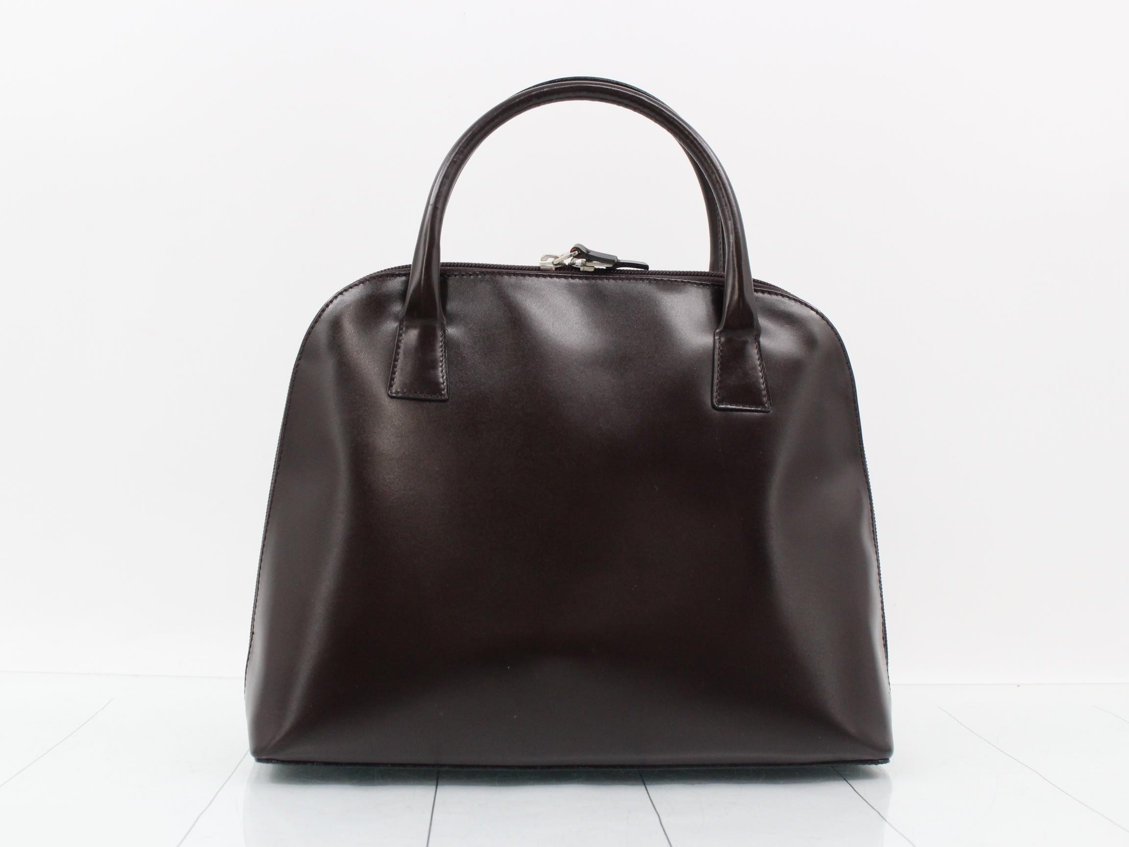 2WAY handbag leather with shoulder strap W31H25D11 — view 2