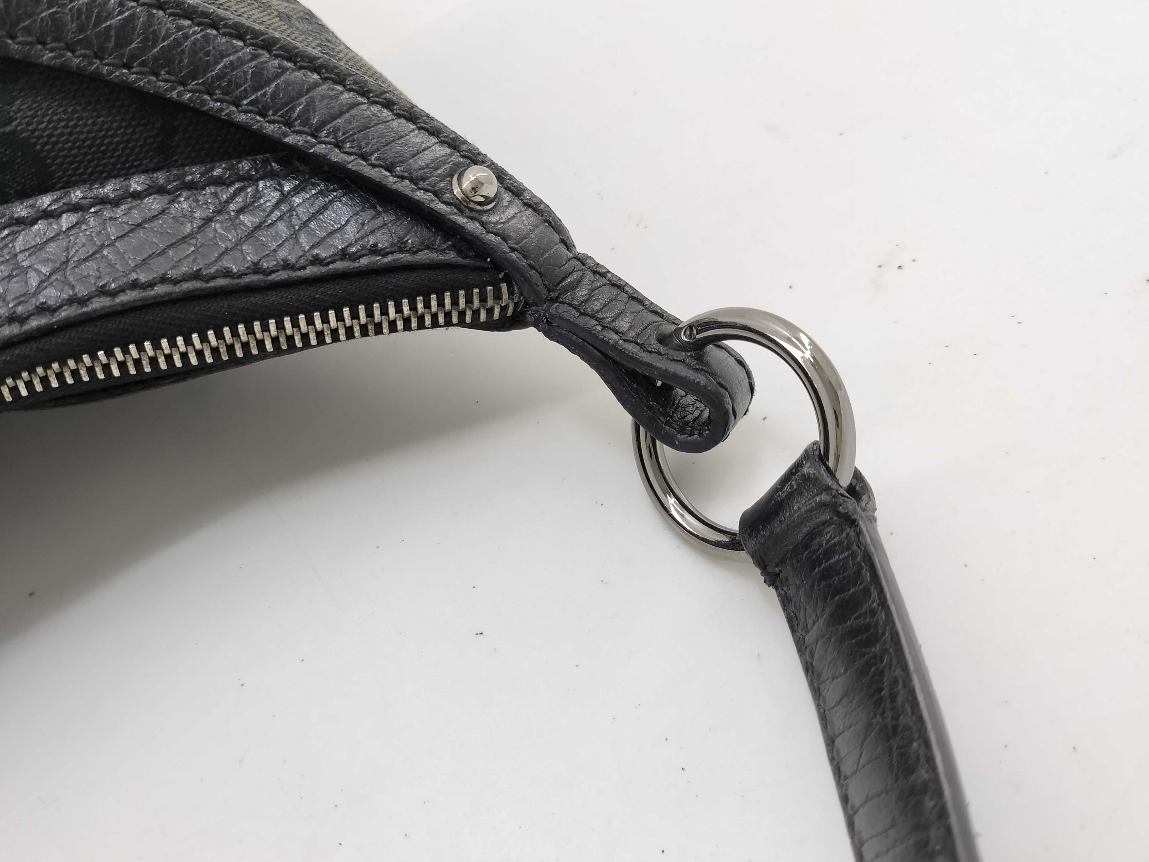 GG Canvas One-Shoulder Bag, Black, Horsebit Design, 114890 (Shoulder Bag) — view 7