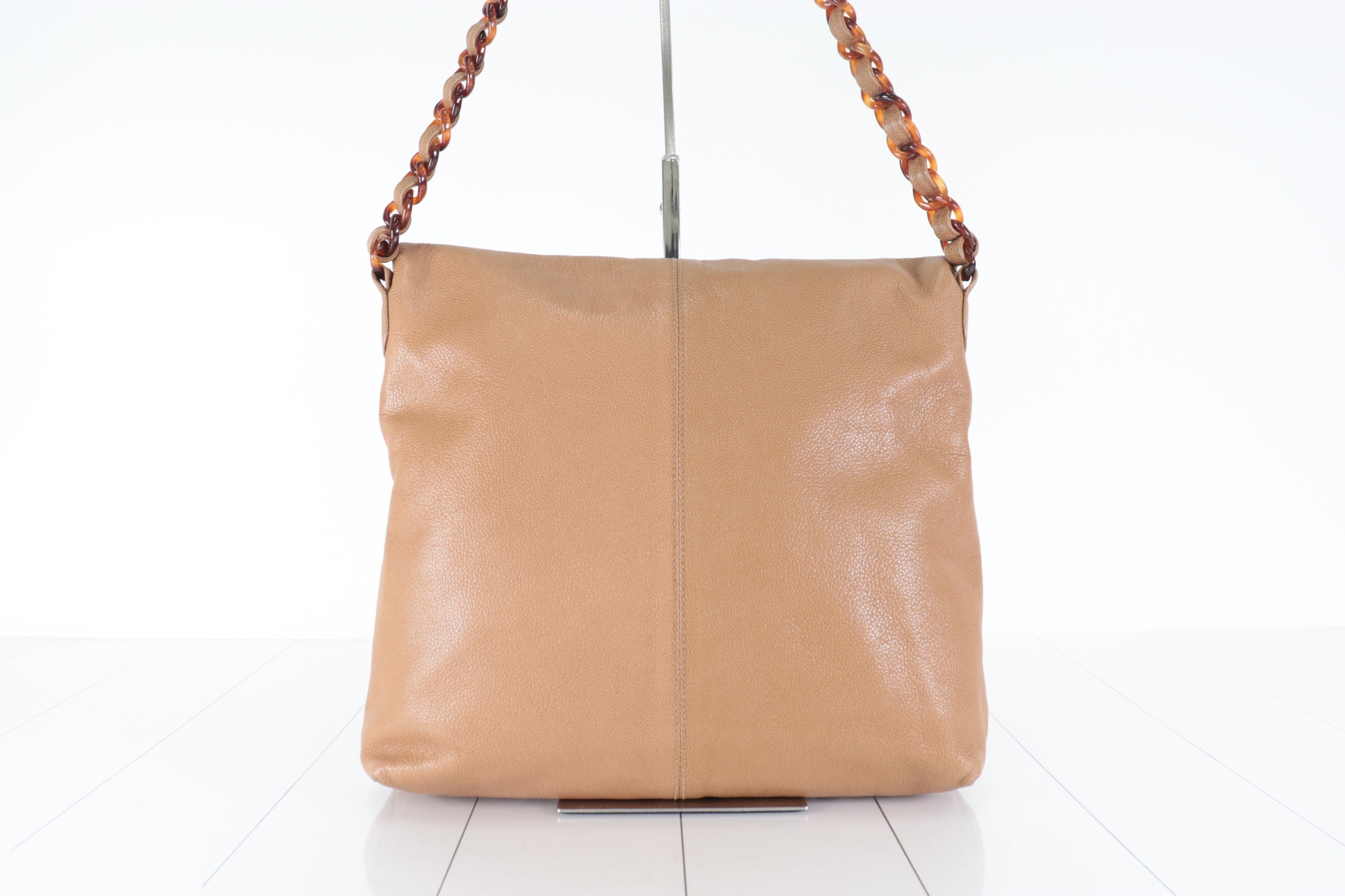 Coco Mark Caviar Tortoiseshell Chain Shoulder Bag, Brown, Series 5 — view 3