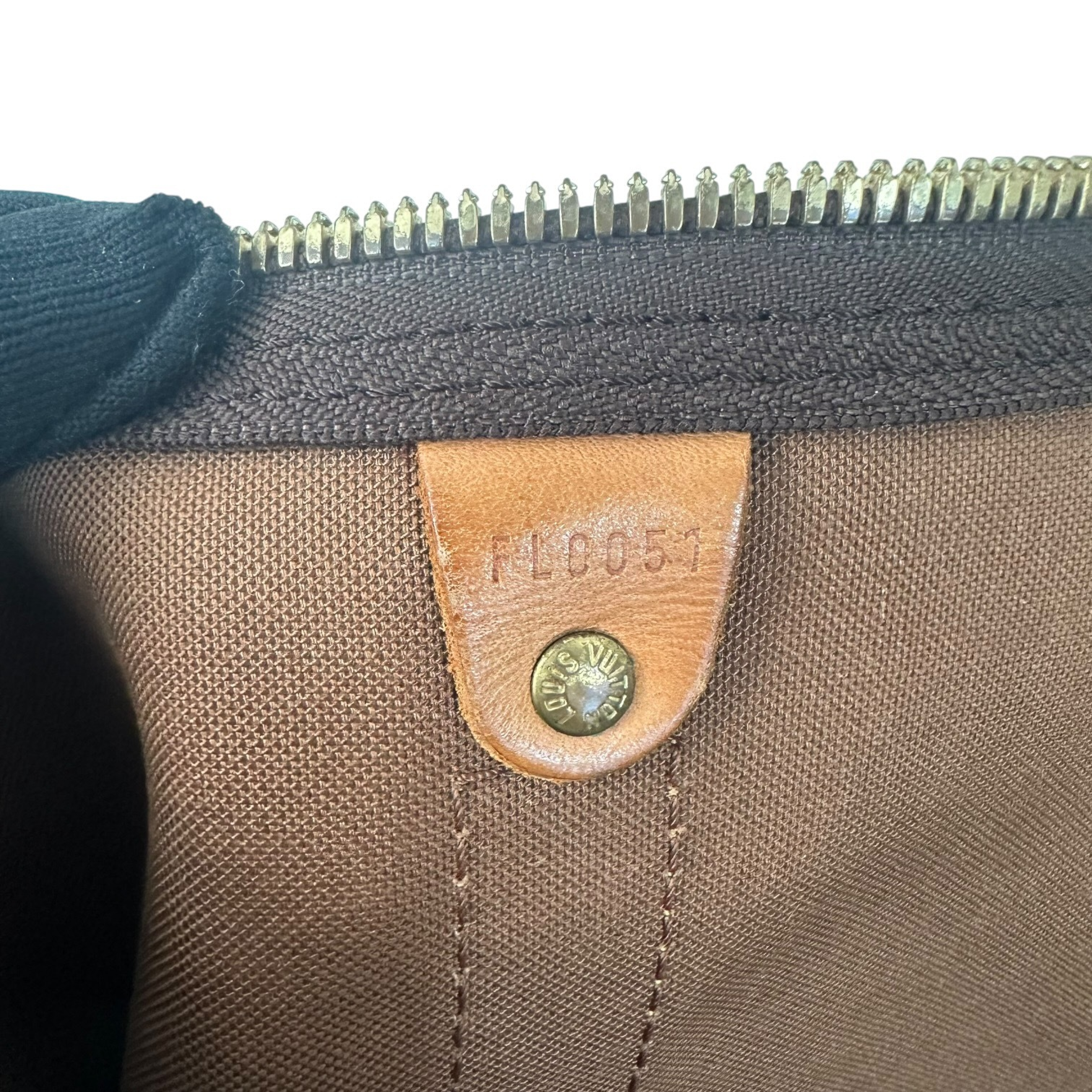 Keepall 50 Monogram Graffiti Boston Bag M92196 FL0051 Khaki Brown Boston Bag — view 12