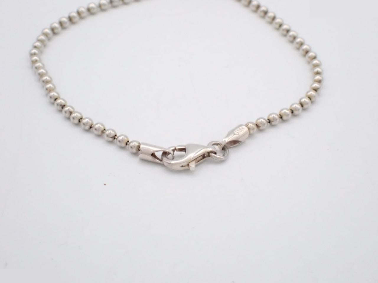 Dog tag bracelet, 925 sterling silver, 7.1g, wrist circumference approximately 17cm — view 3