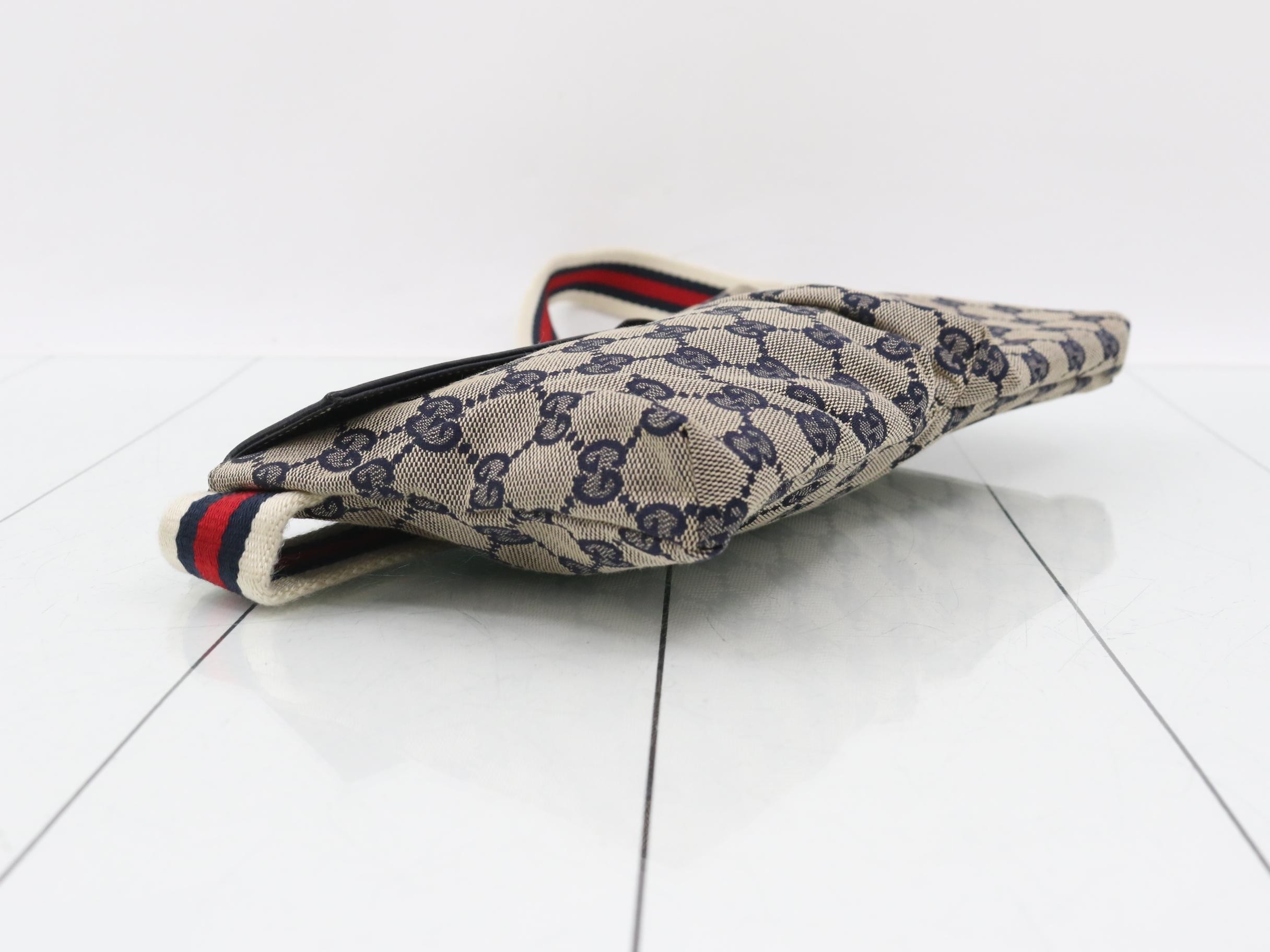 Canvas Waist Pouch, Sherry, Navy, 28566, 486539 — view 5