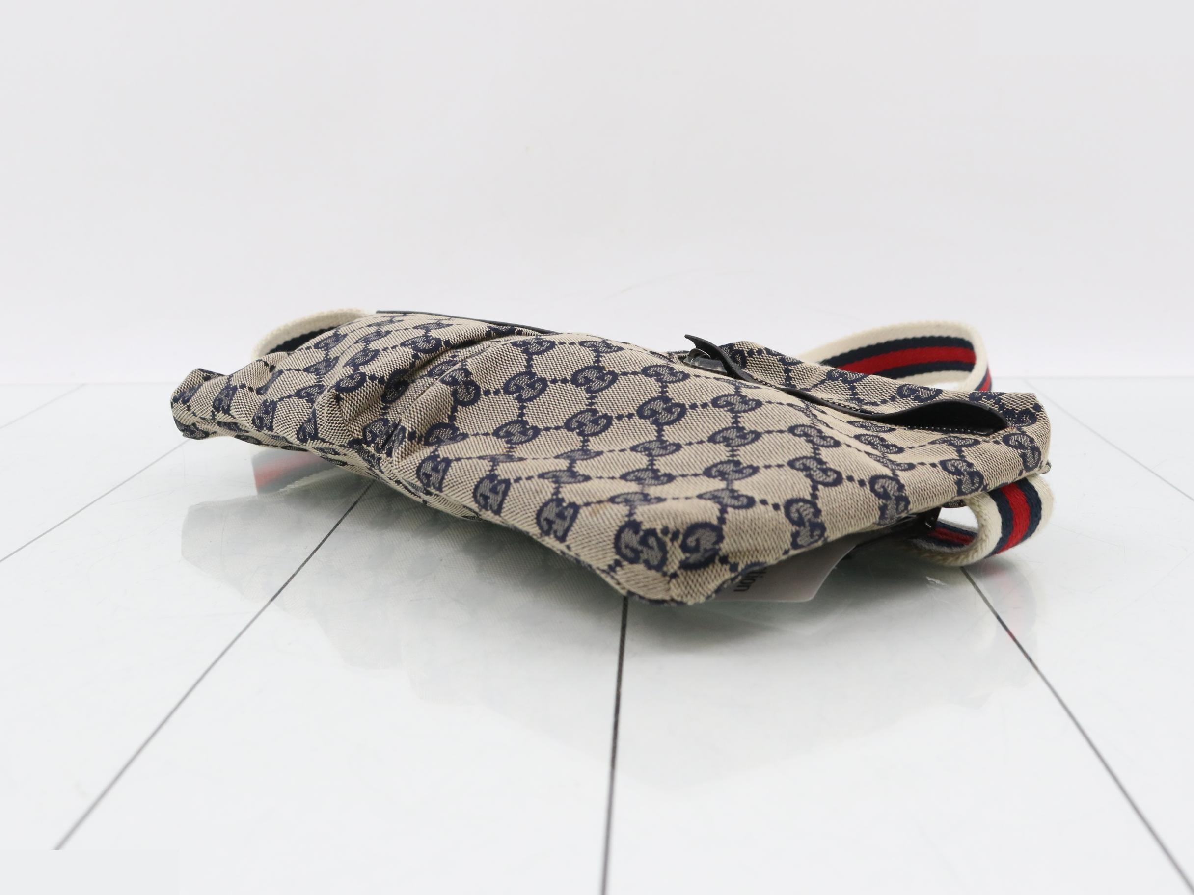 Canvas Waist Pouch, Sherry, Navy, 28566, 486539 — view 6