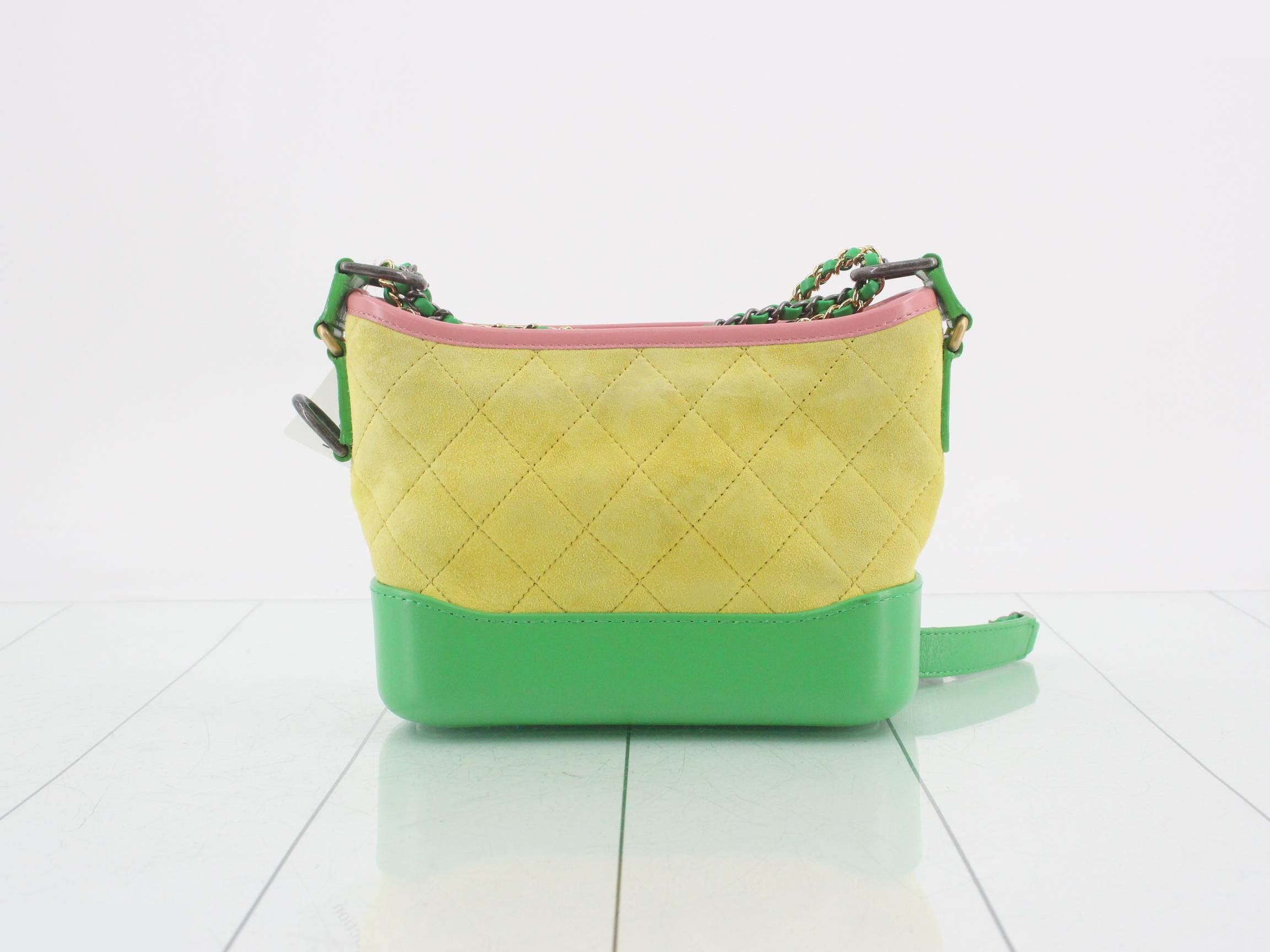 Gabrielle de Chanel Suede Leather Chain Shoulder Bag, Multicolor — view 2