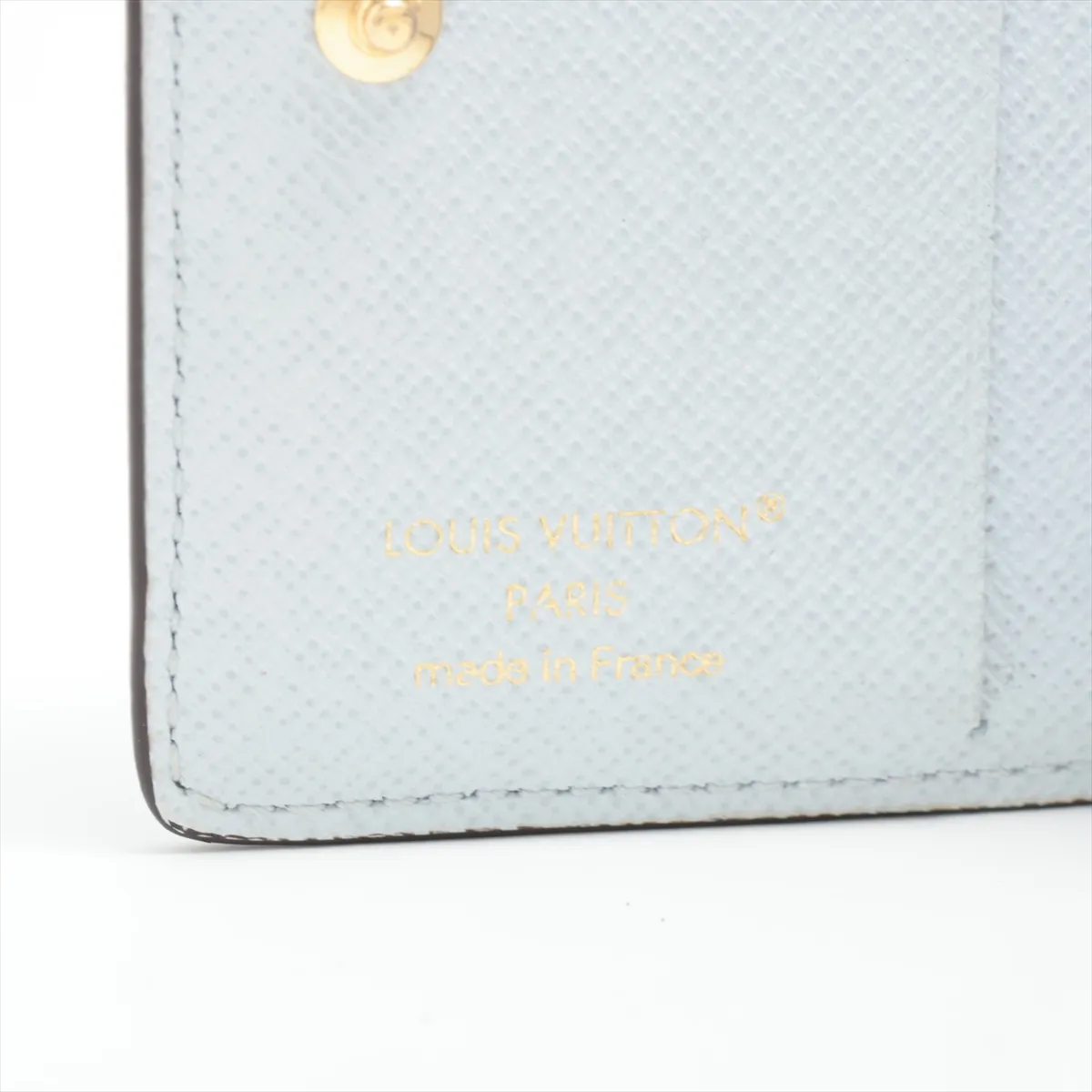 Monogram Pocket Wallet LV Charm M14613 Azure Blue Compact Wallet (RFID detected) — view 7