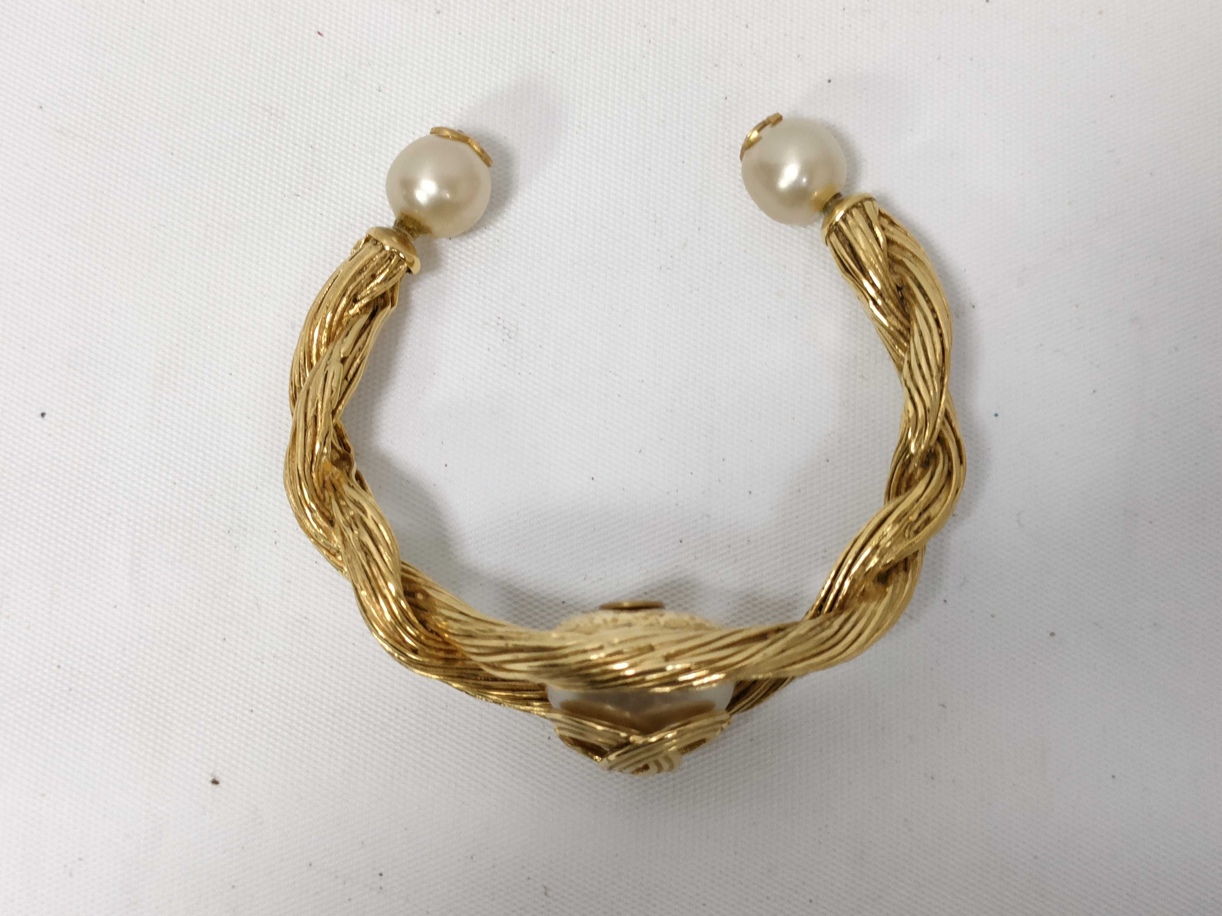 Coco Mark Chanel Pearl Bracelet Bangle 94A Bracelet/Bangle — view 4
