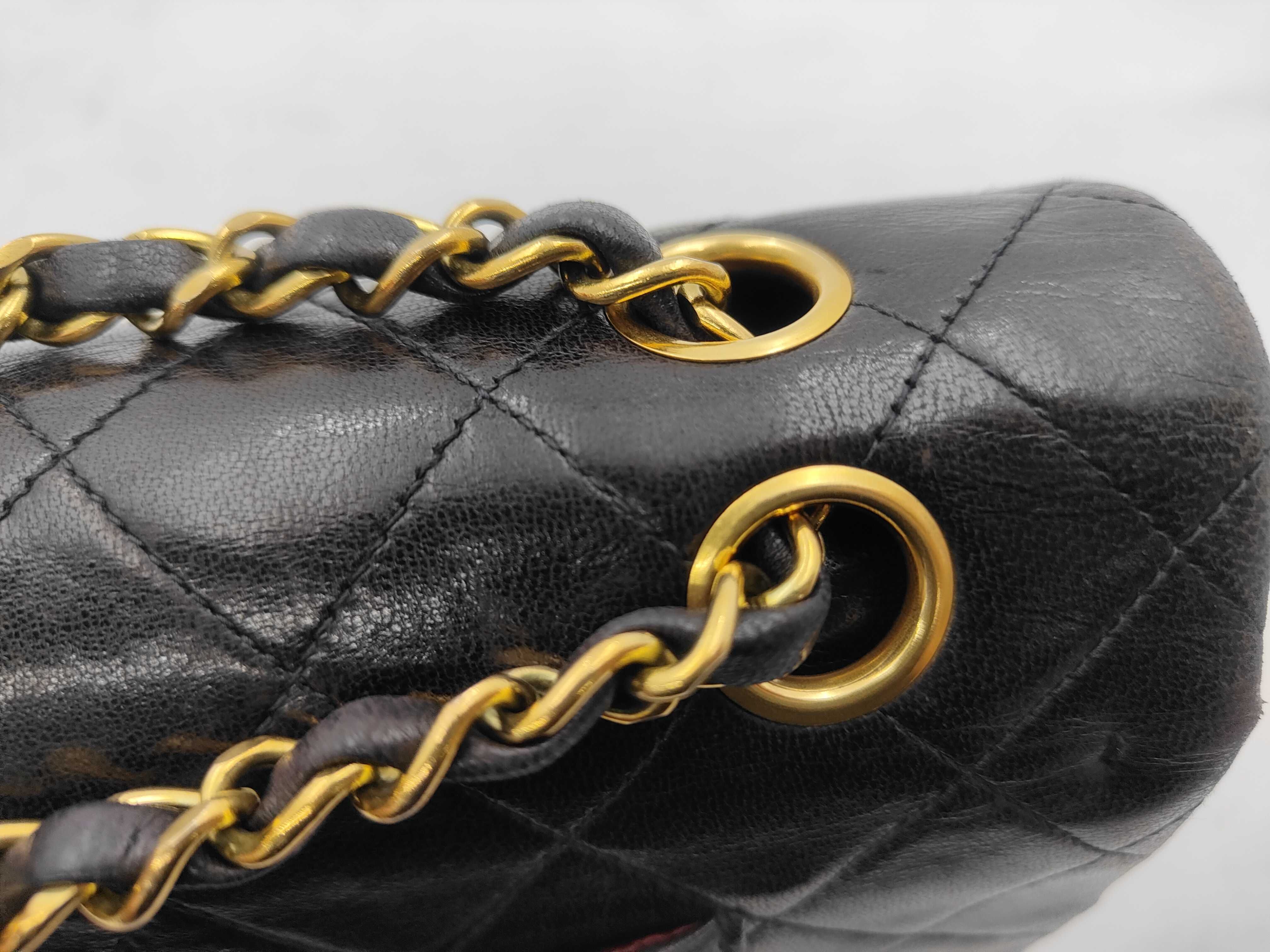 Matelassé 25 Lambskin Double Flap Double Chain Shoulder Bag — view 5