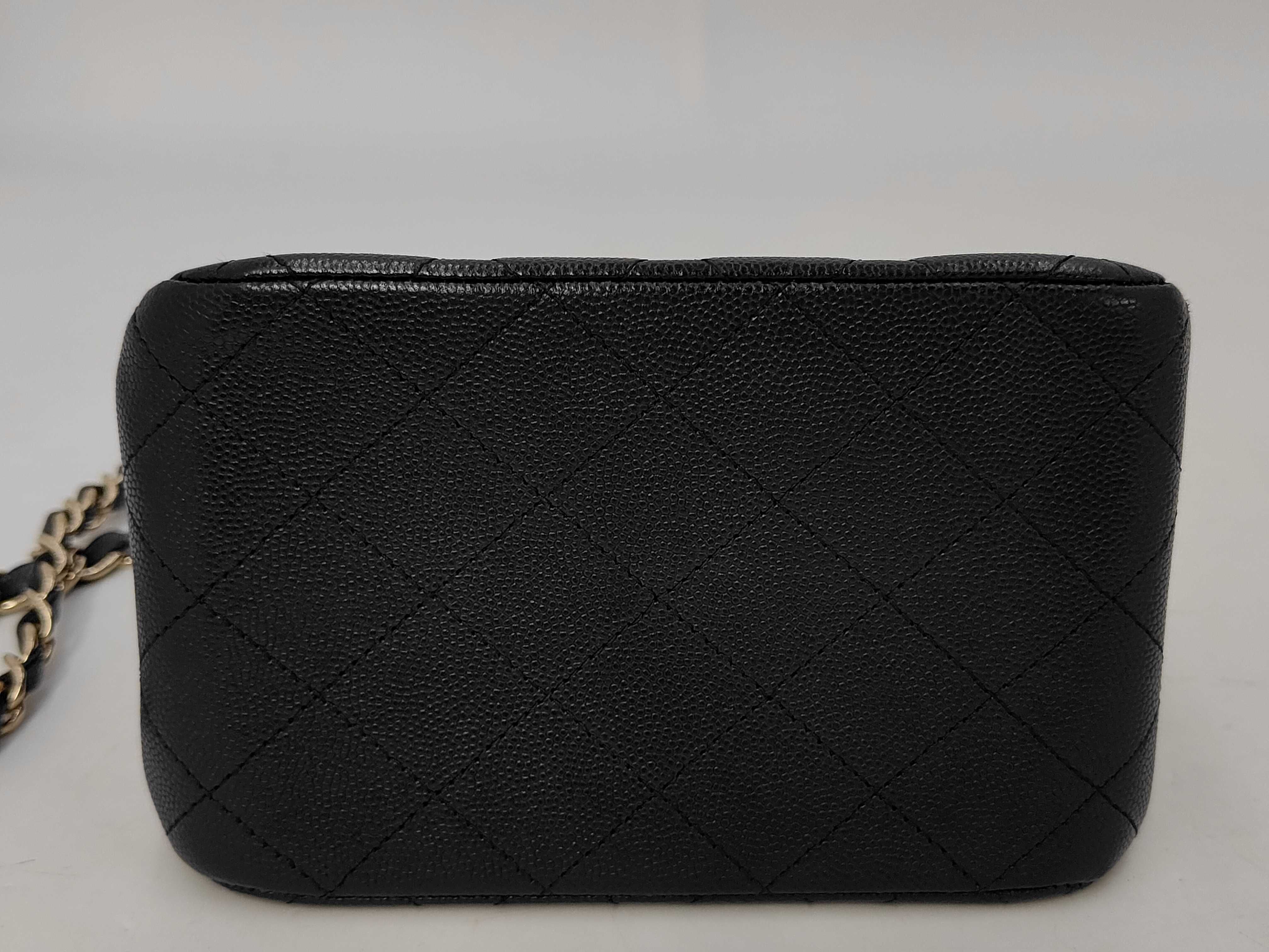 Black Bucket Tote Bag, Calfskin Shoulder Bag — view 4