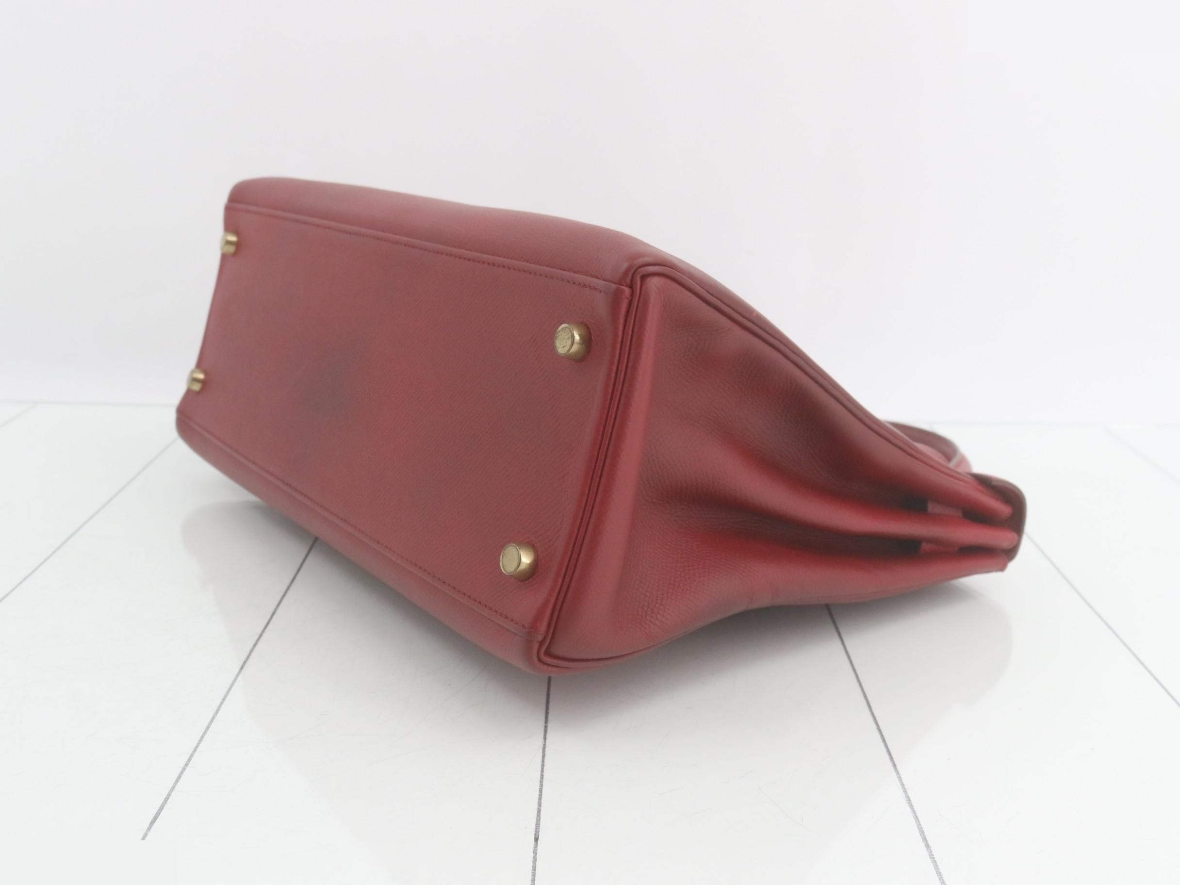 Kelly 32 Courchevel Handbag (OW) — view 7