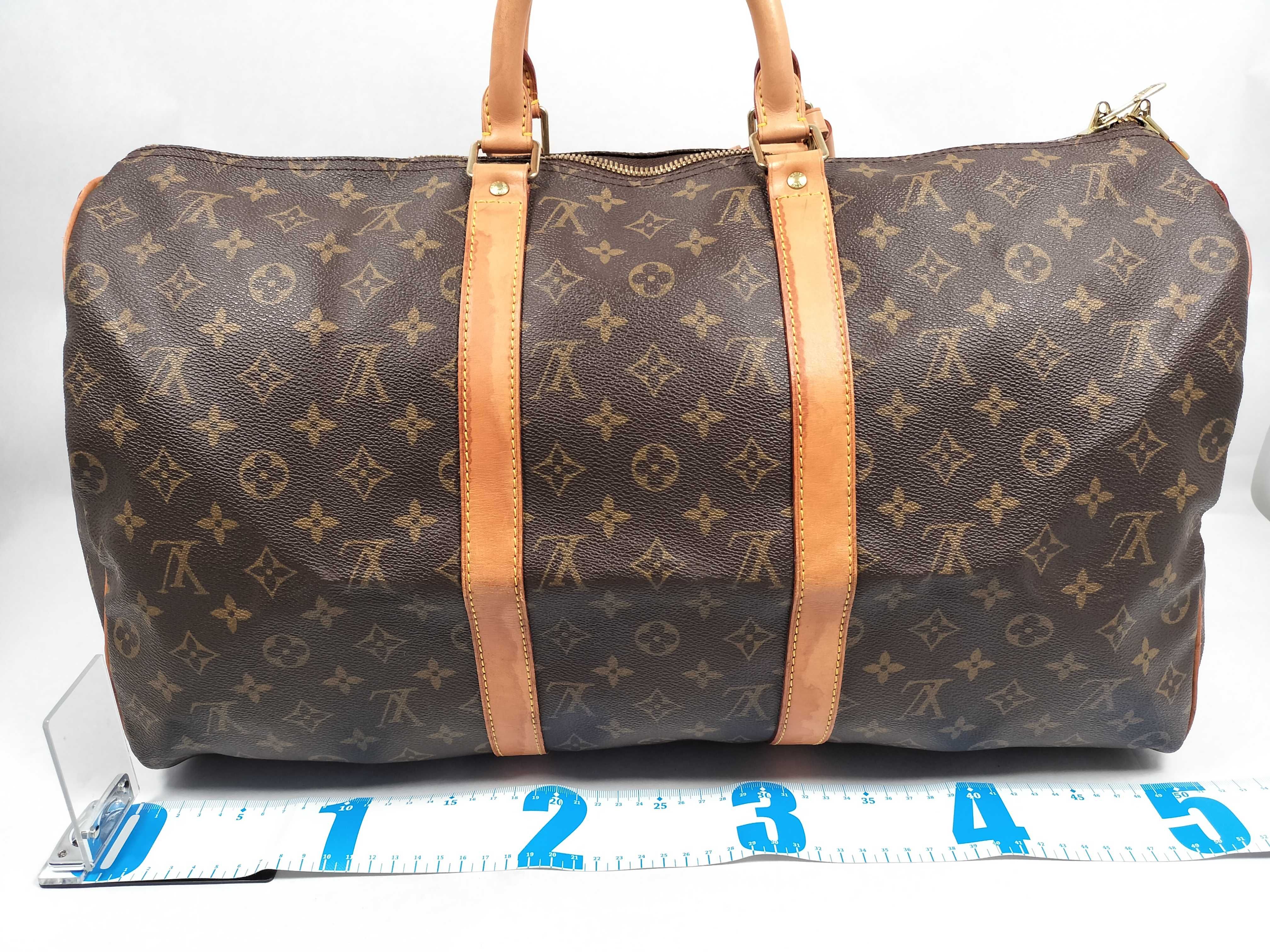 Monogram LOUIS_VUITTON M41426 Keepall 50 FL0040 Name Tag, Handle Boston Bag — view 2