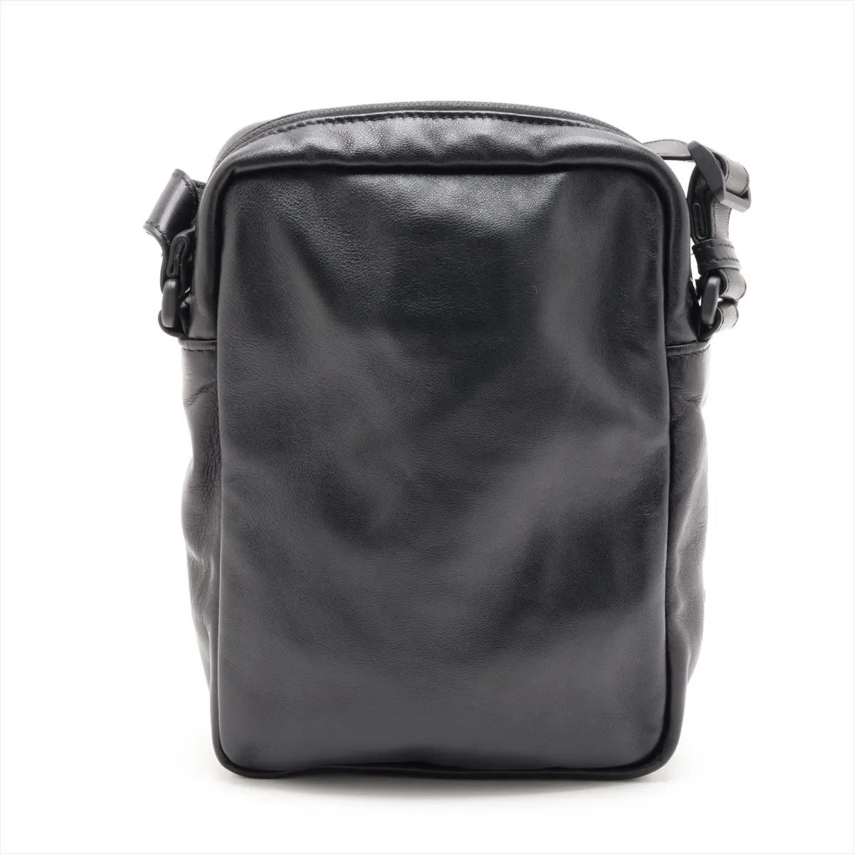 x Under Armour Leather Shoulder Bag, Black x White, 811907 — view 2