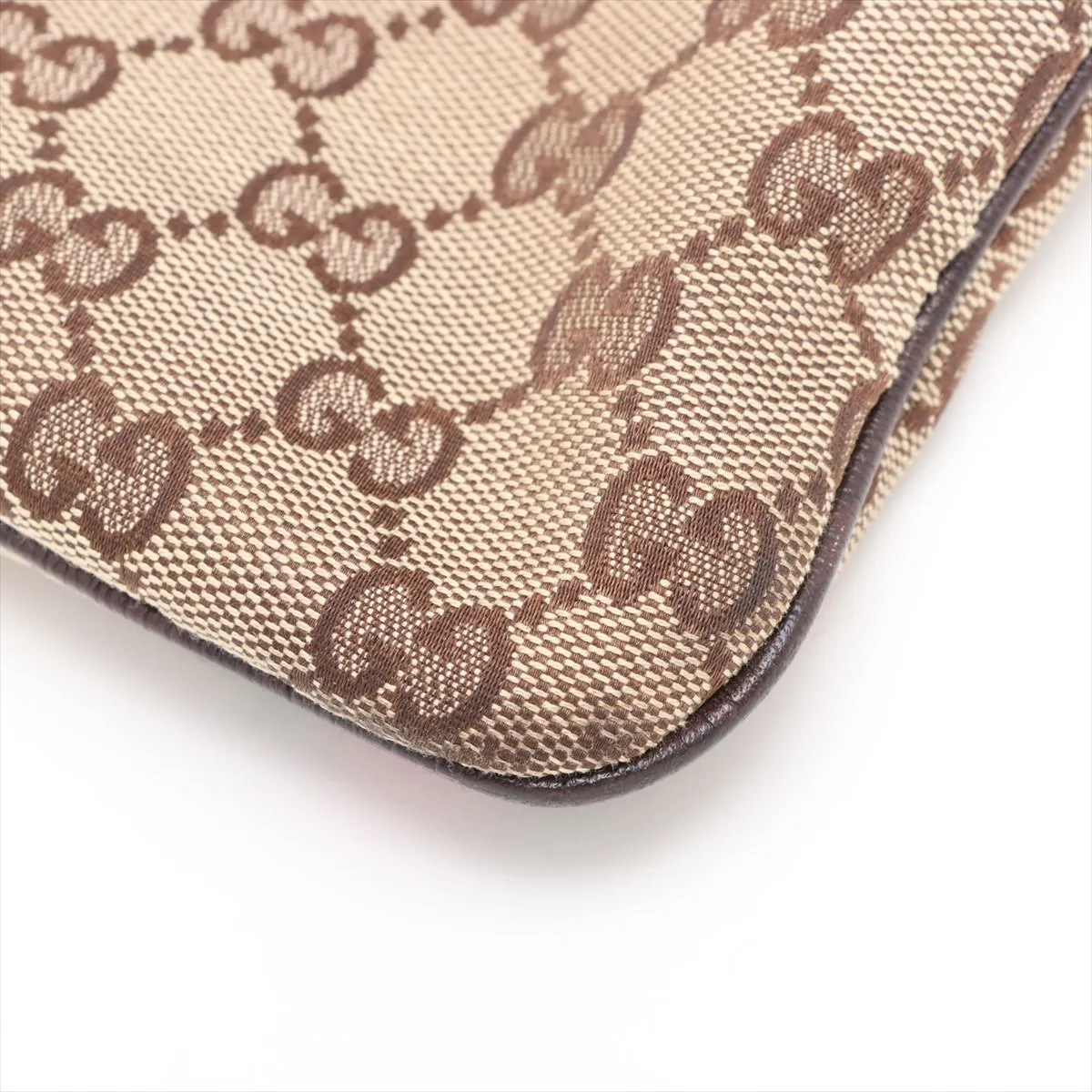 GG Canvas x Leather Shoulder Bag Beige 144388 — view 11