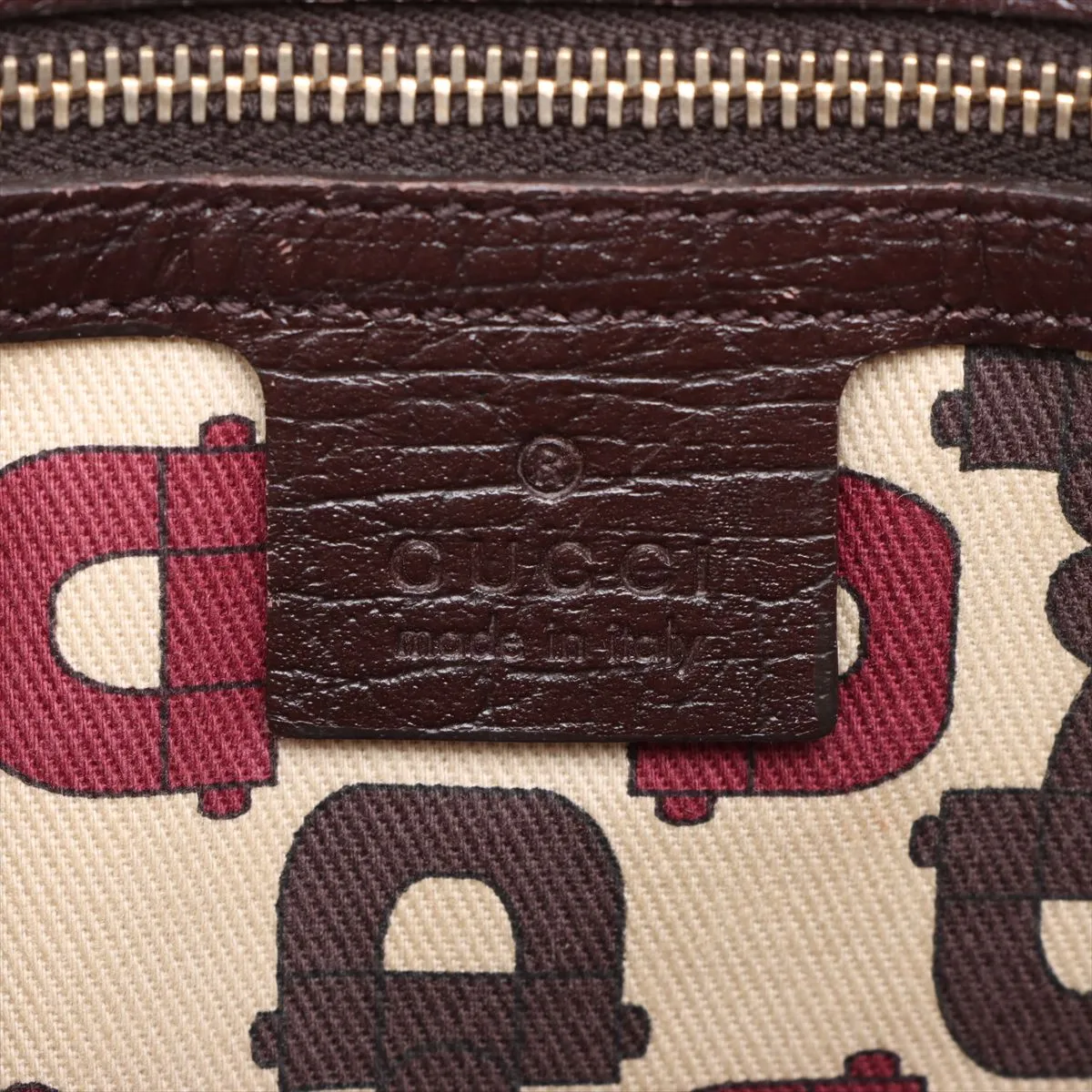 GG Canvas x Leather Shoulder Bag Beige 144388 — view 8