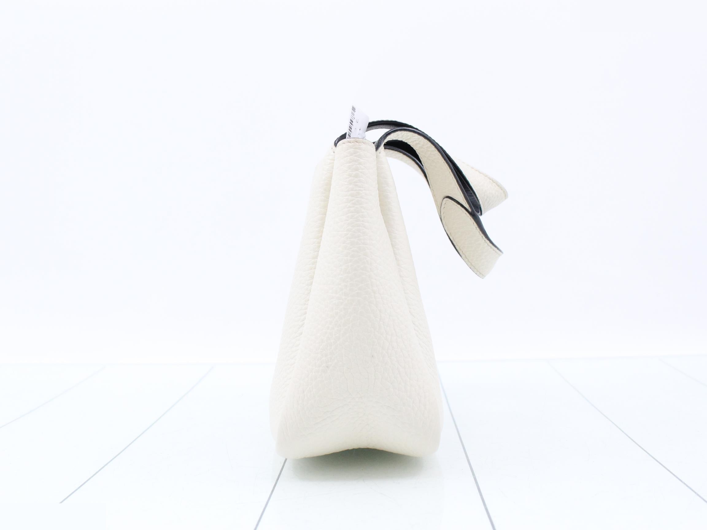 Leather handbag, white — view 4