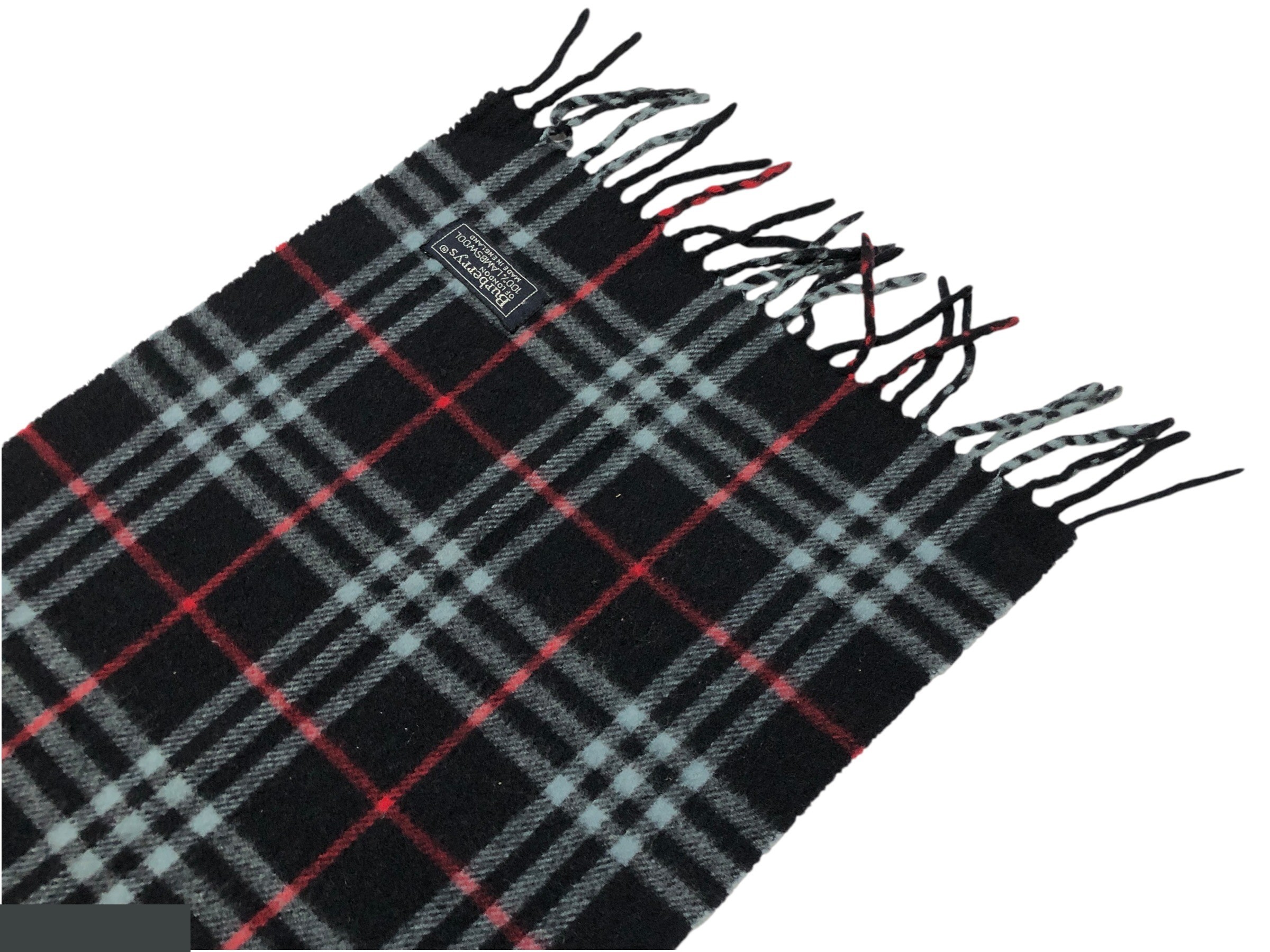 scarf, check pattern, 100% wool. — view 12