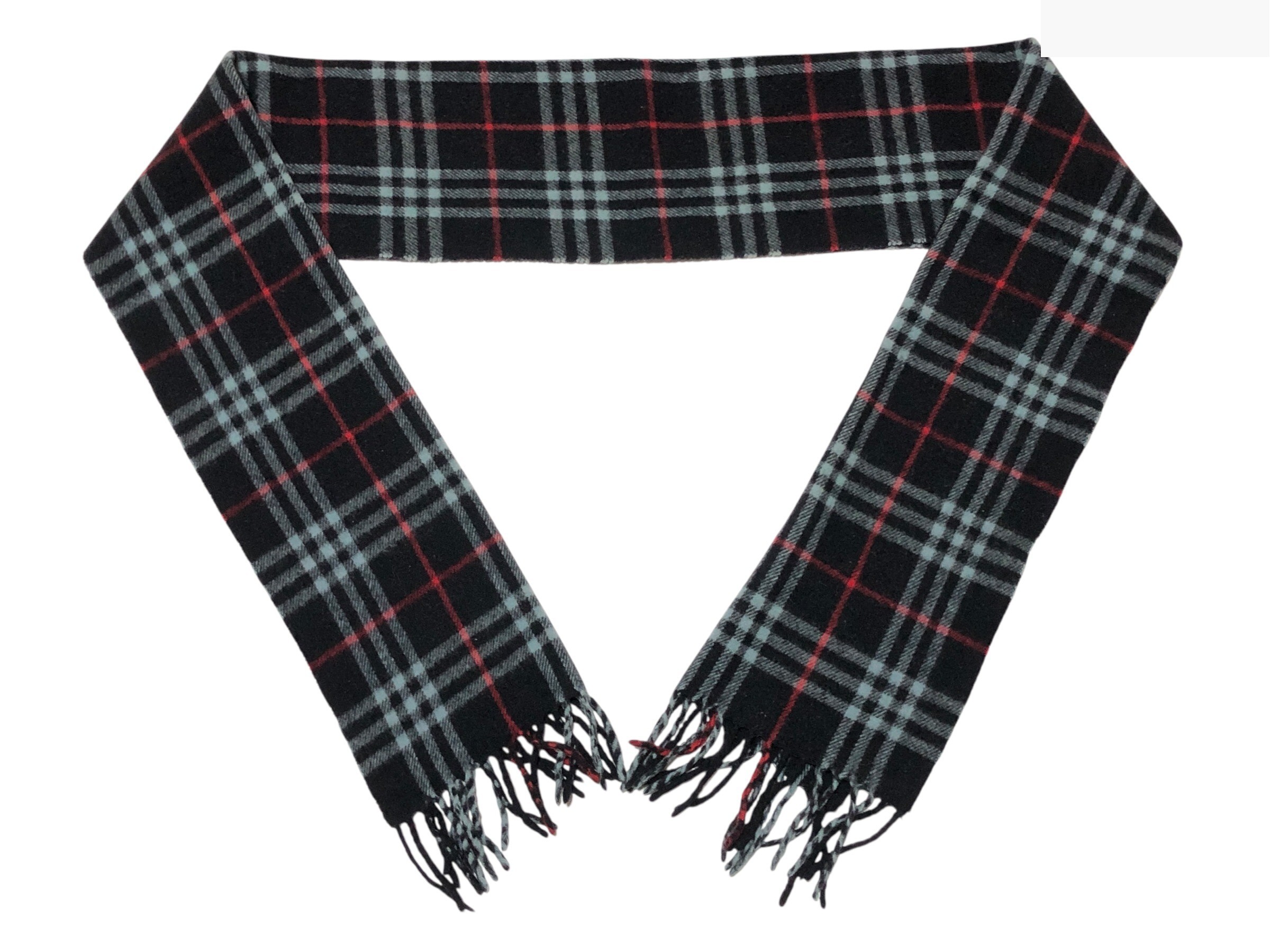 scarf, check pattern, 100% wool. — view 3