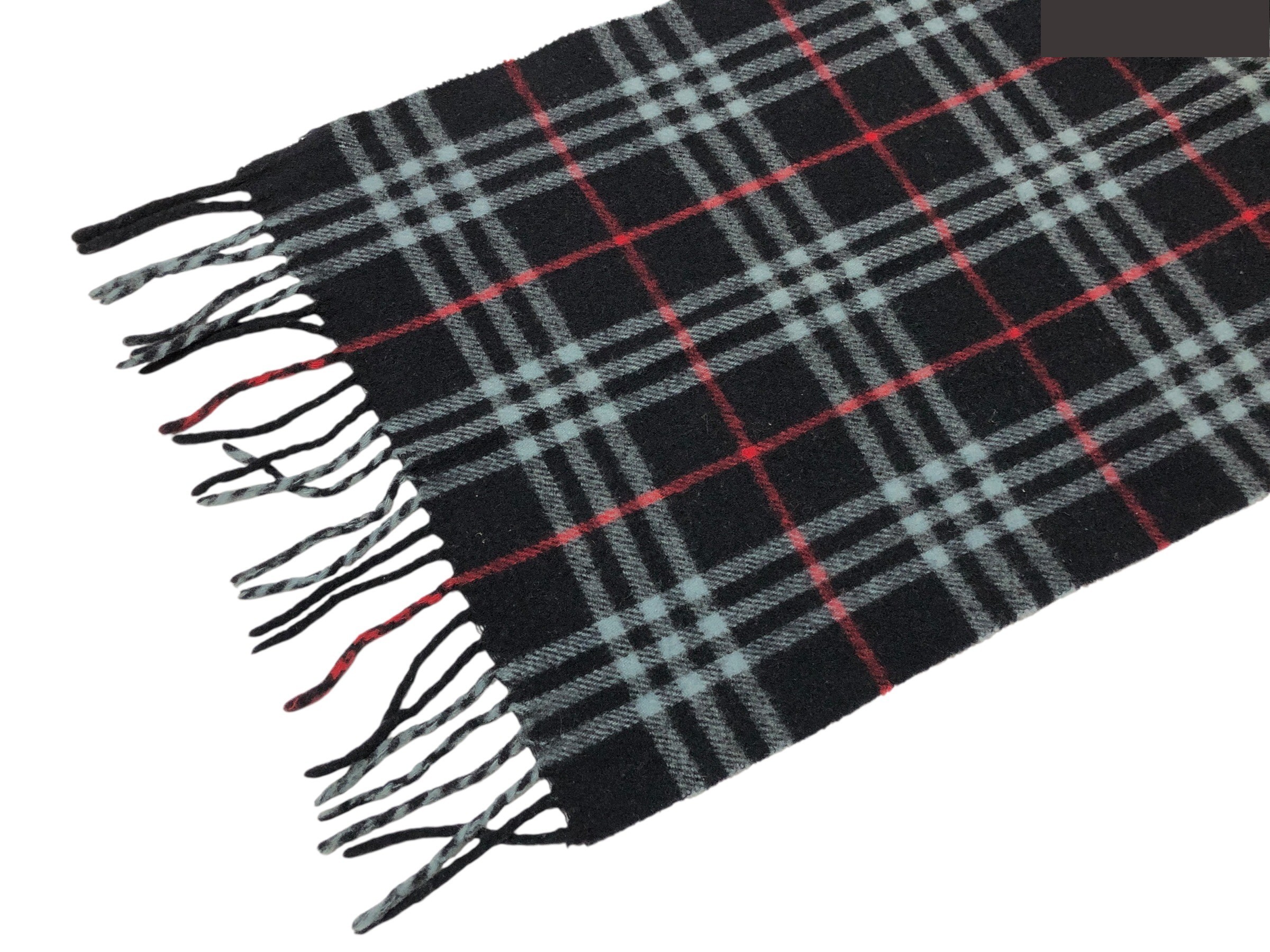 scarf, check pattern, 100% wool. — view 10