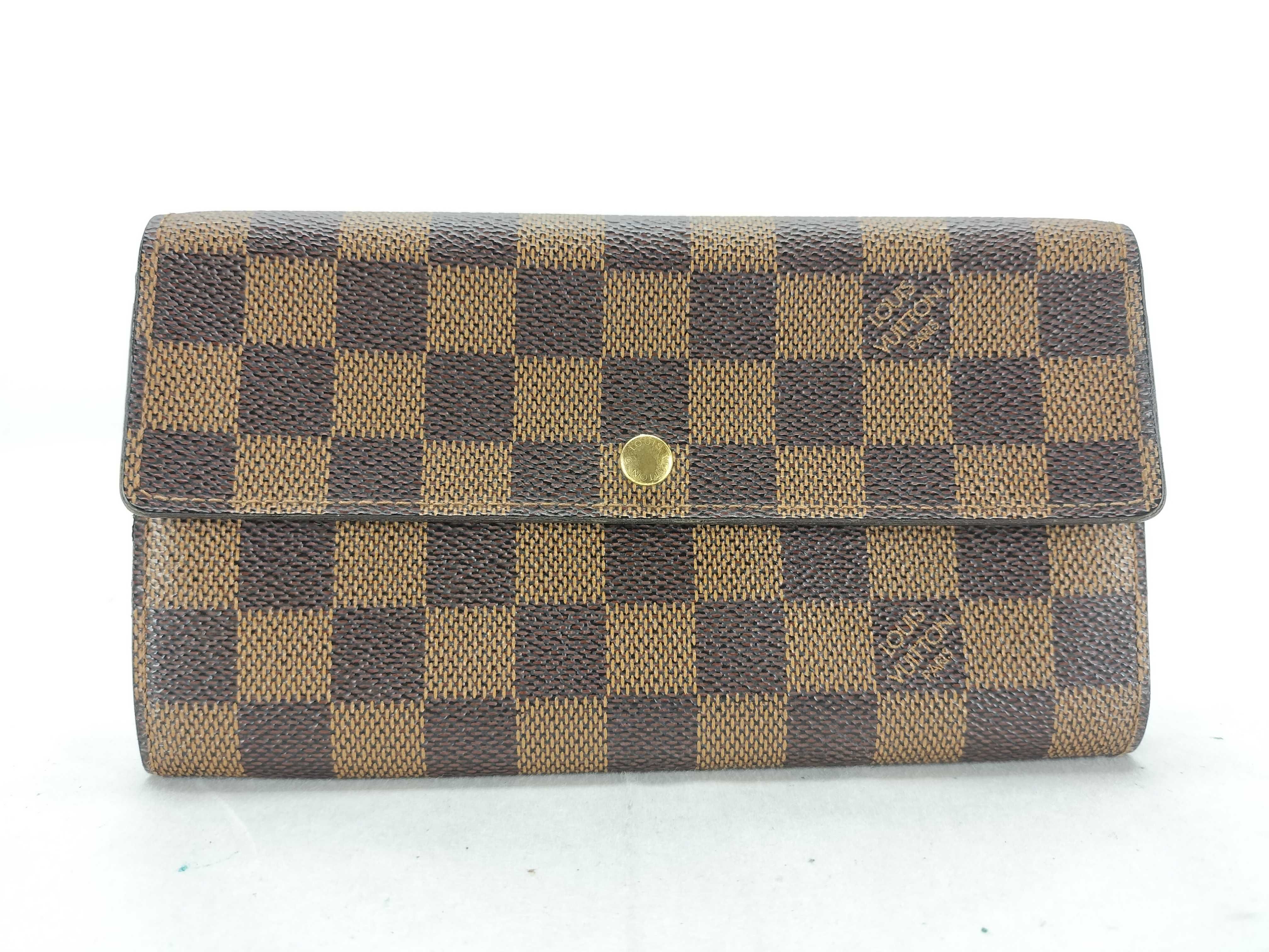Damier Louis Vuitton Pochette Portemonnaie Credit Long Wallet Damier N61725 Wallet