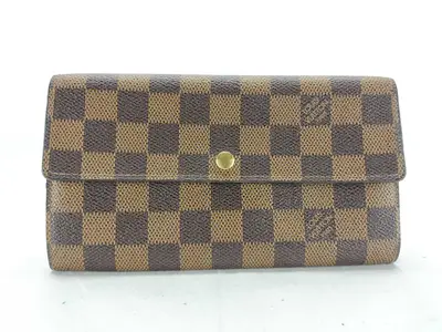 Damier Louis Vuitton Pochette Portemonnaie Credit Long Wallet Damier N61725 Wallet