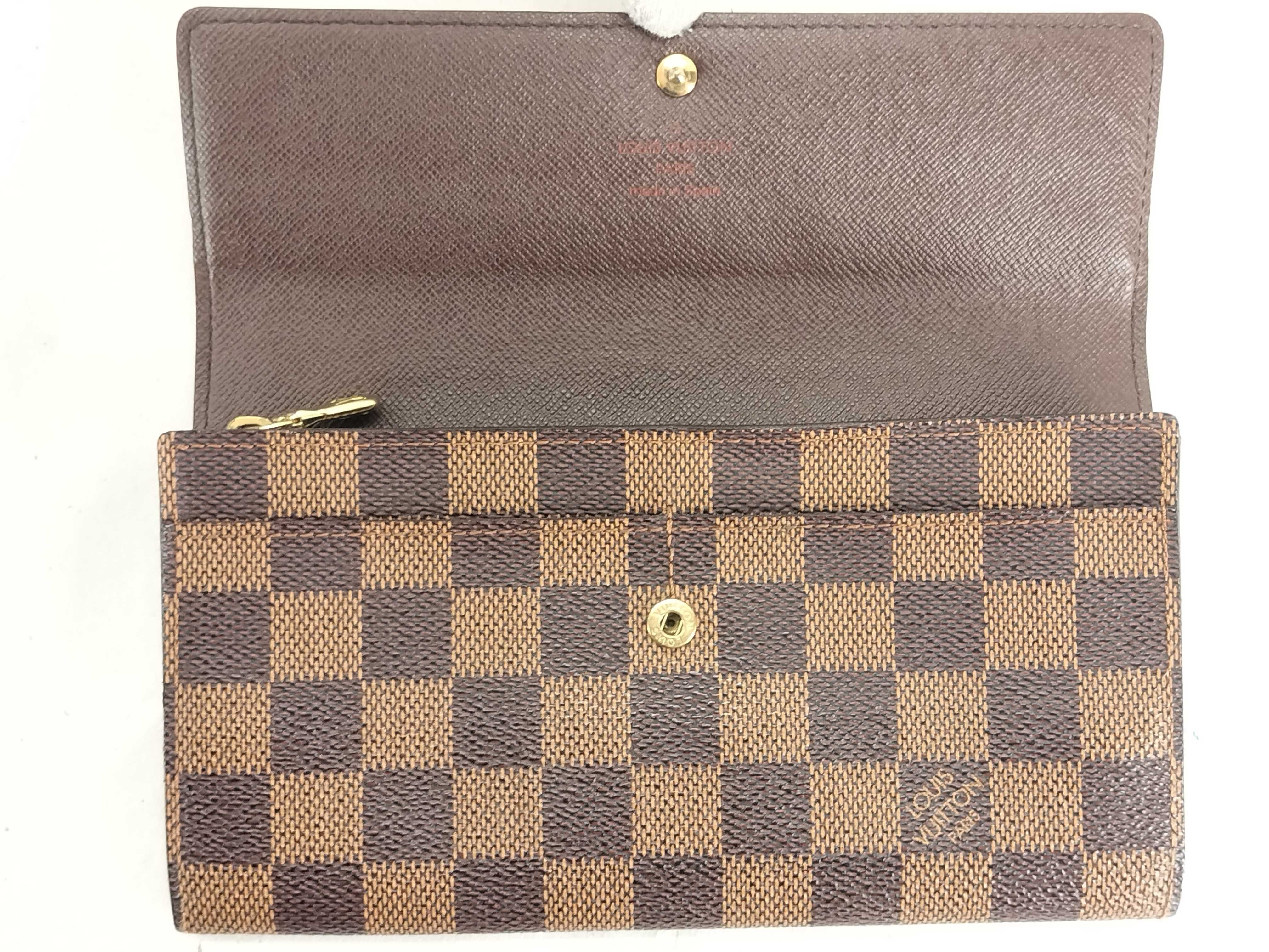 Damier Louis Vuitton Pochette Portemonnaie Credit Long Wallet Damier N61725 Wallet — view 4