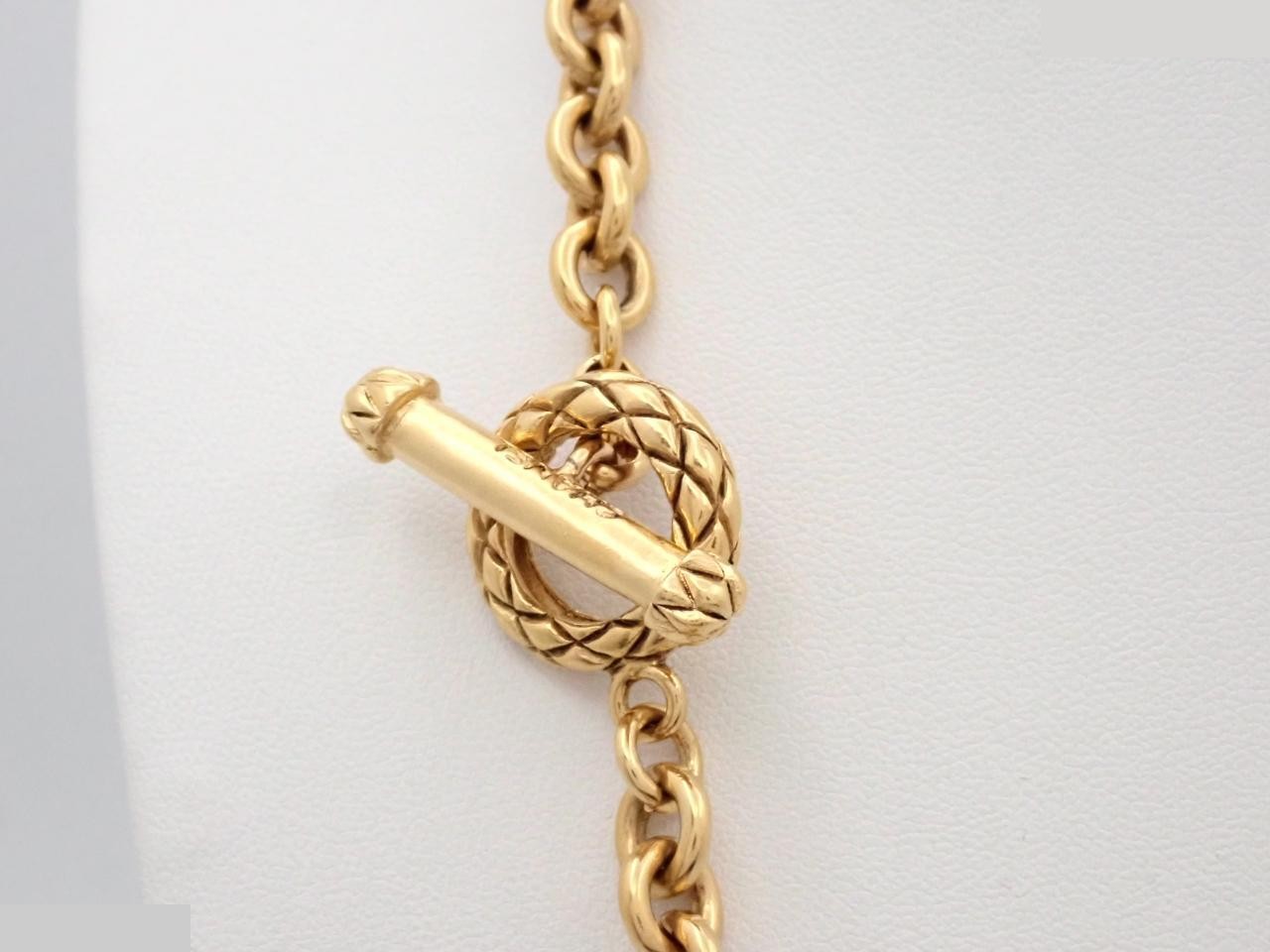 Gold necklace, approximately 130 cm in length. — view 2