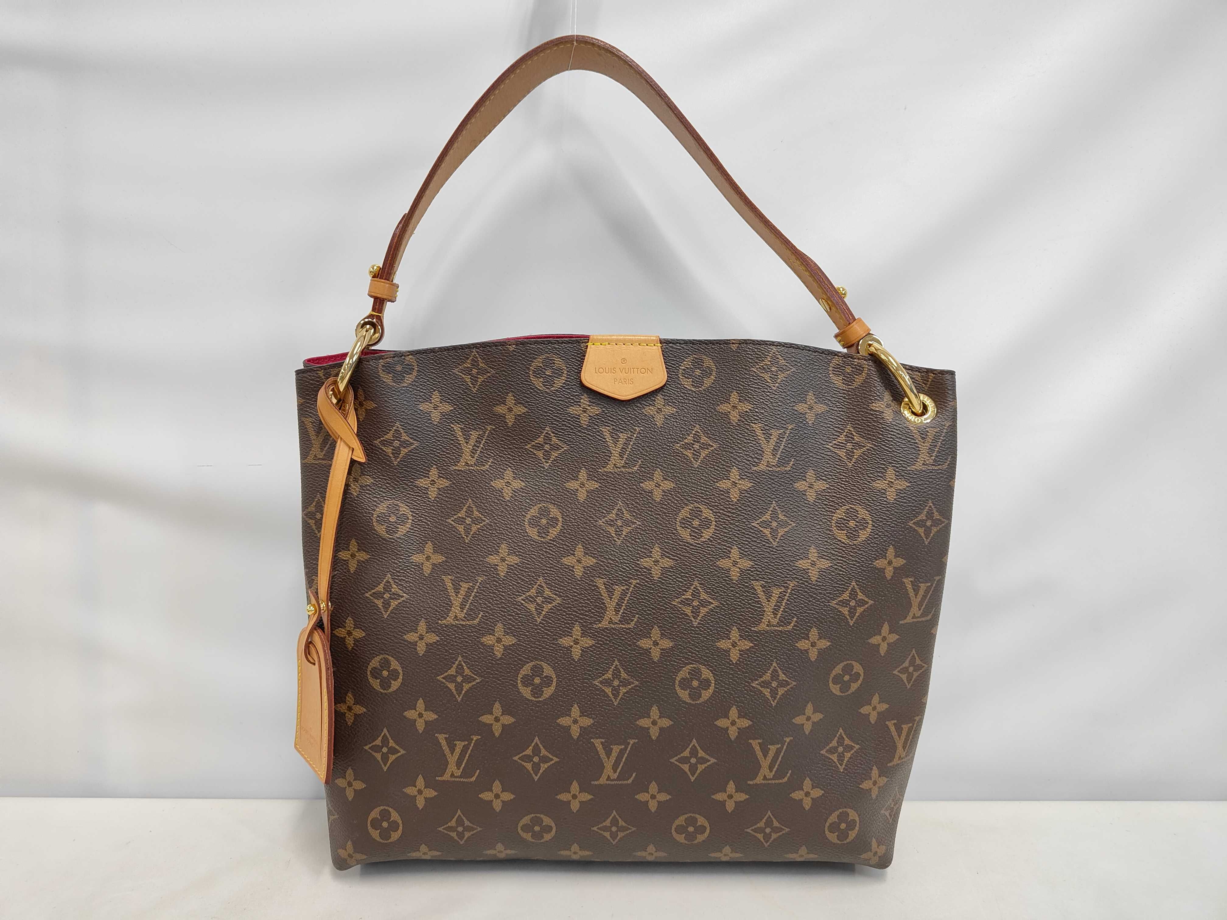Monogram Graceful Shoulder Bag, PVC Coated Canvas PM M43700 RFID Shoulder Bag