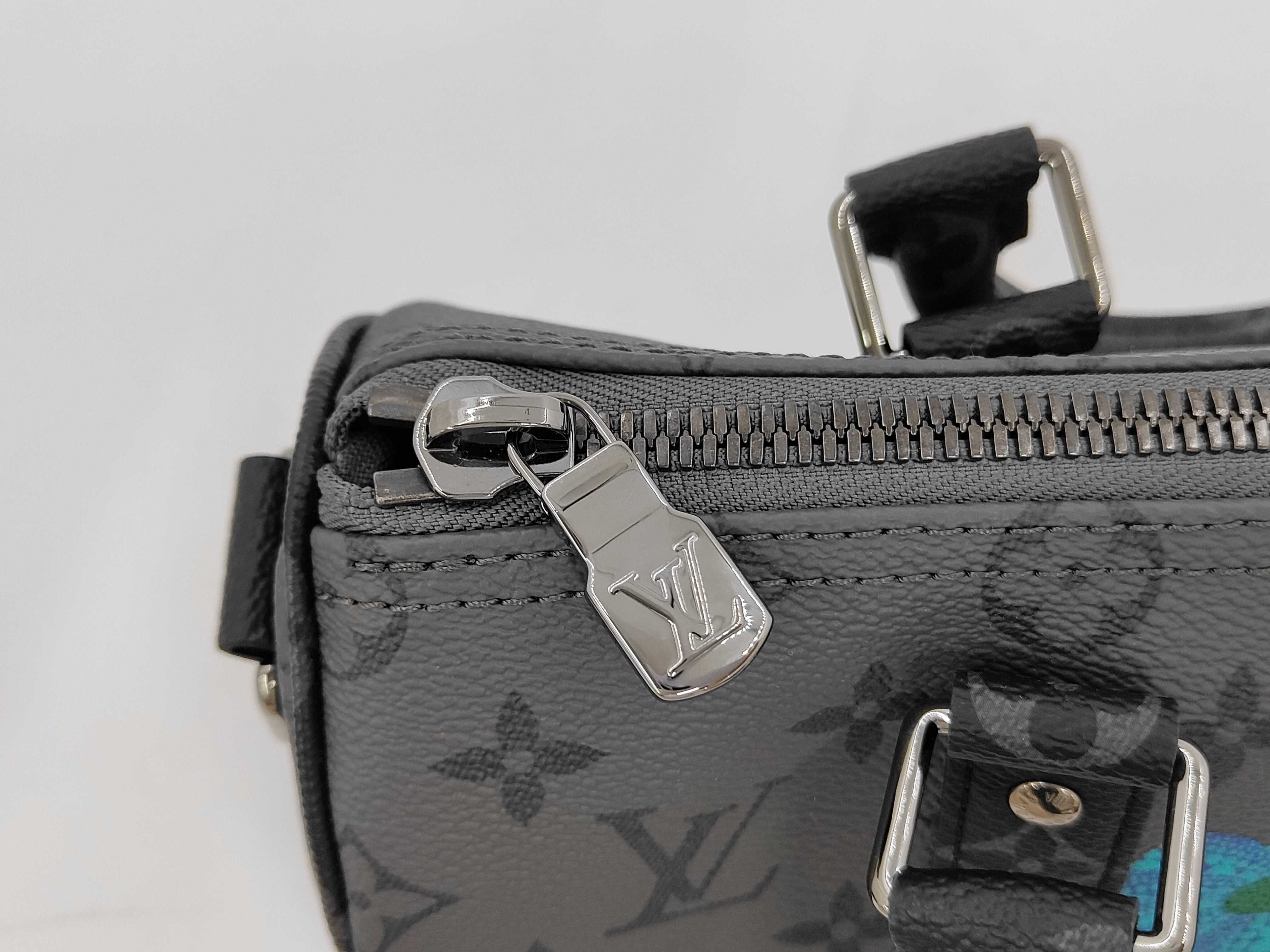 Monogram M46437 Keepall Bandouliere 25 Yayoi Kusama Boston Bag — view 9