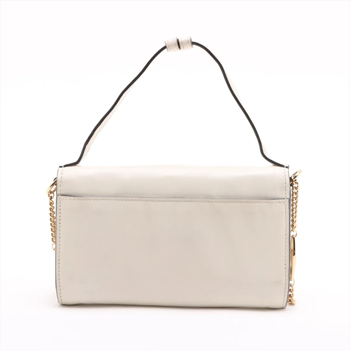 Zumi Leather 2WAY Handbag White 564718 — view 2