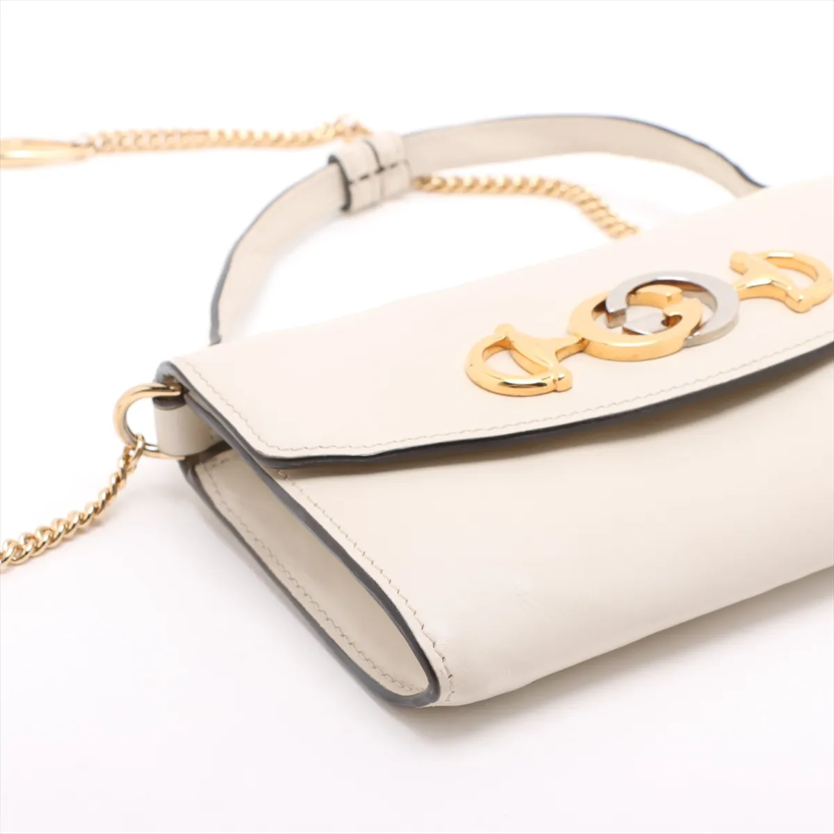 Zumi Leather 2WAY Handbag White 564718 — view 4