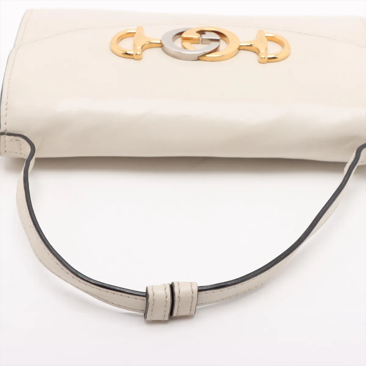 Zumi Leather 2WAY Handbag White 564718 — view 5
