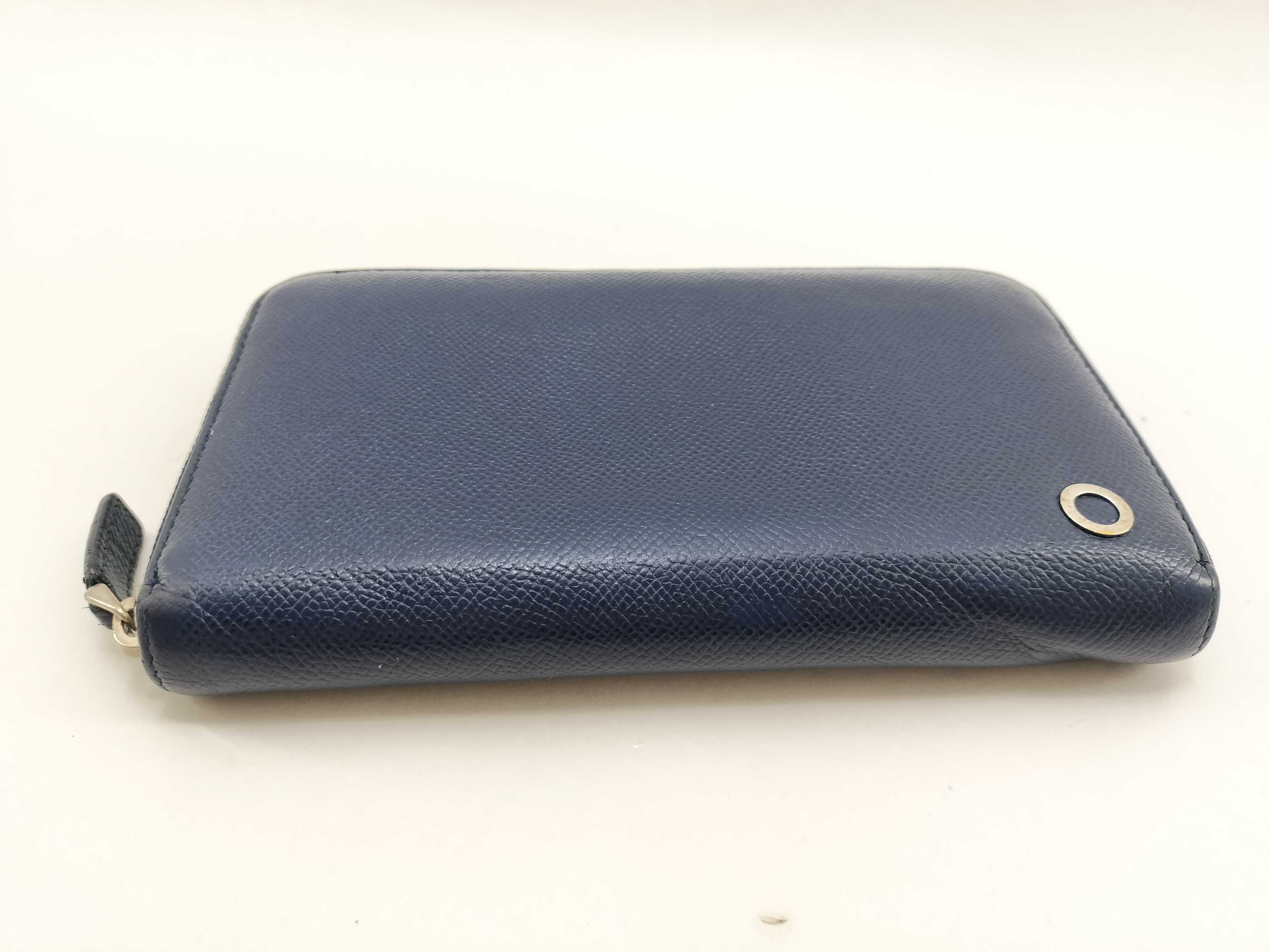 Bulgari Man Leather Round Long Wallet Serial Number Wallet — view 5