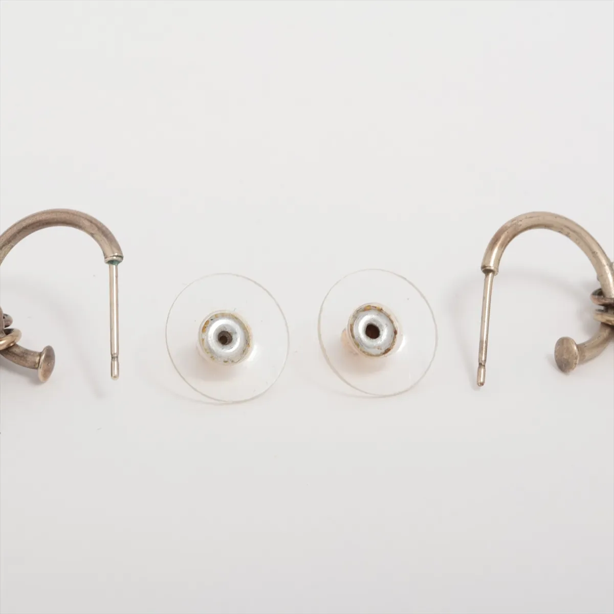 Coco Mark Clover 05A Earrings (Pair) Metal x Rhinestones — view 4