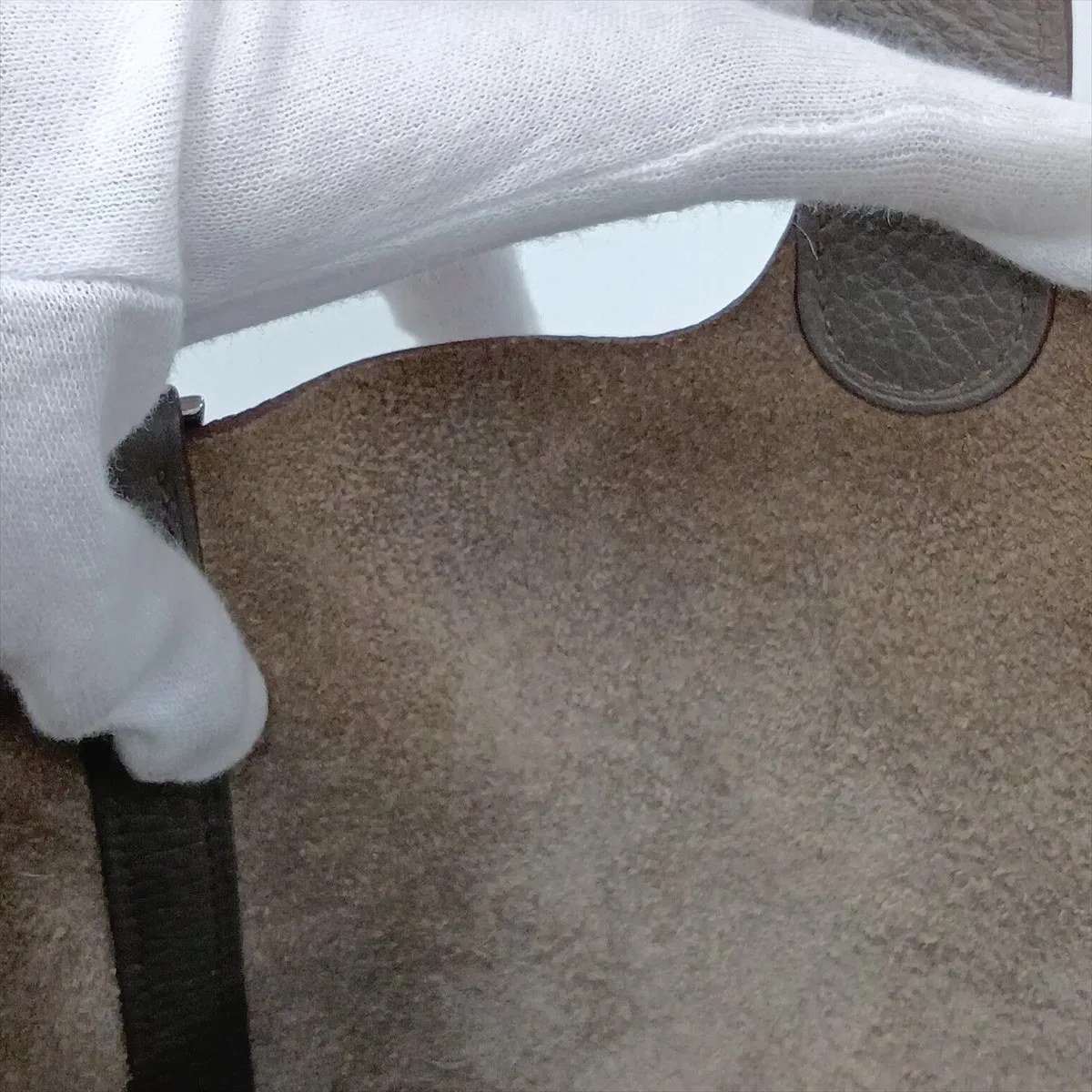 Picotin Lock 22 MM Taurillon Clemence Etoupe Silver Hardware Q: 2013 — view 14