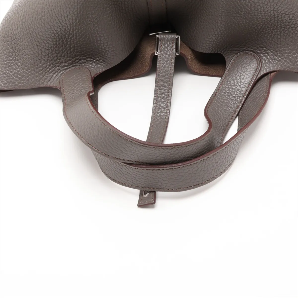 Picotin Lock 22 MM Taurillon Clemence Etoupe Silver Hardware Q: 2013 — view 5