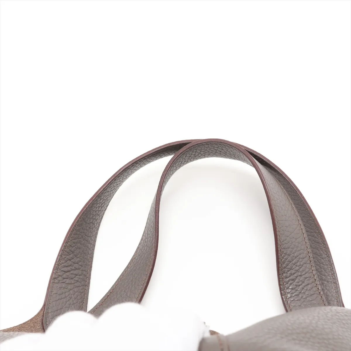 Picotin Lock 22 MM Taurillon Clemence Etoupe Silver Hardware Q: 2013 — view 6