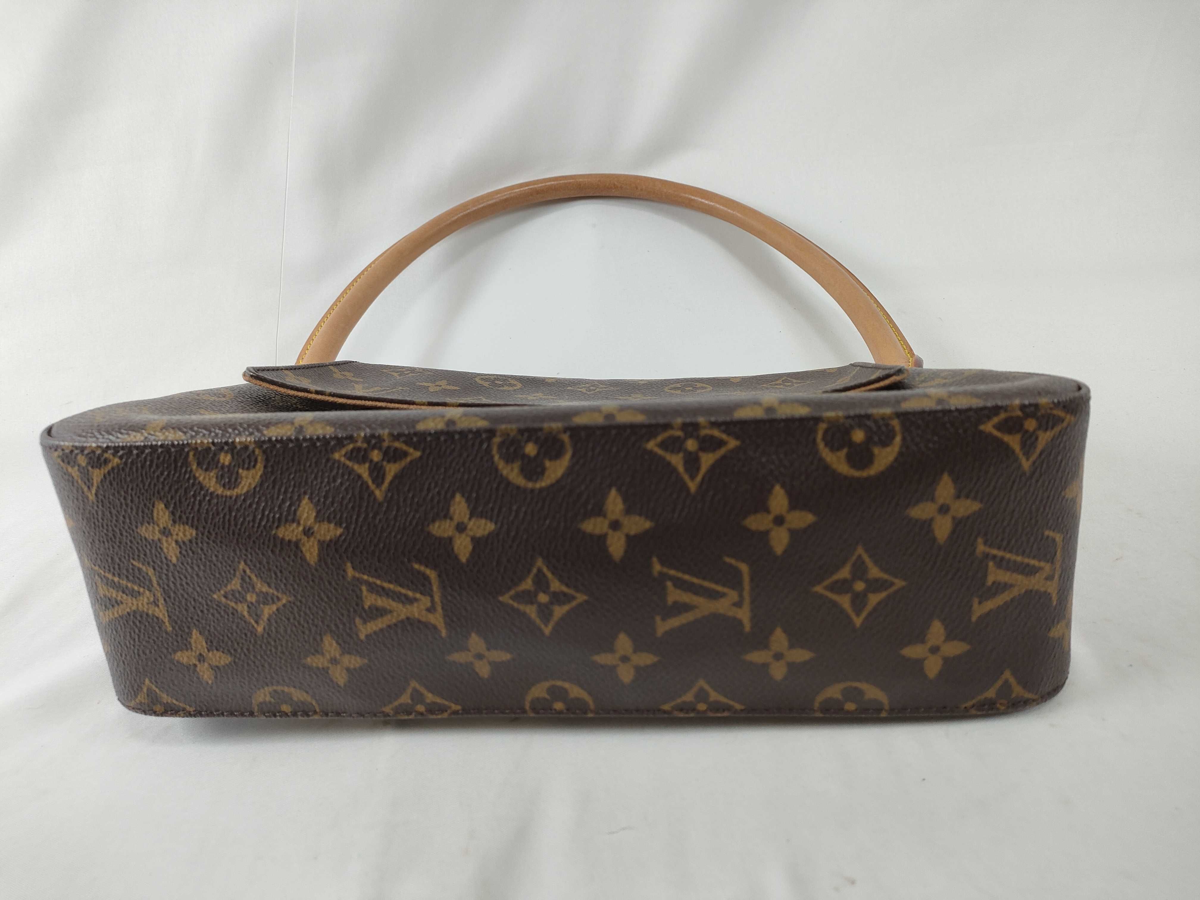 Monogram Mini Looping Handbag (Monogram Canvas, Box & Dust Bag) — view 7