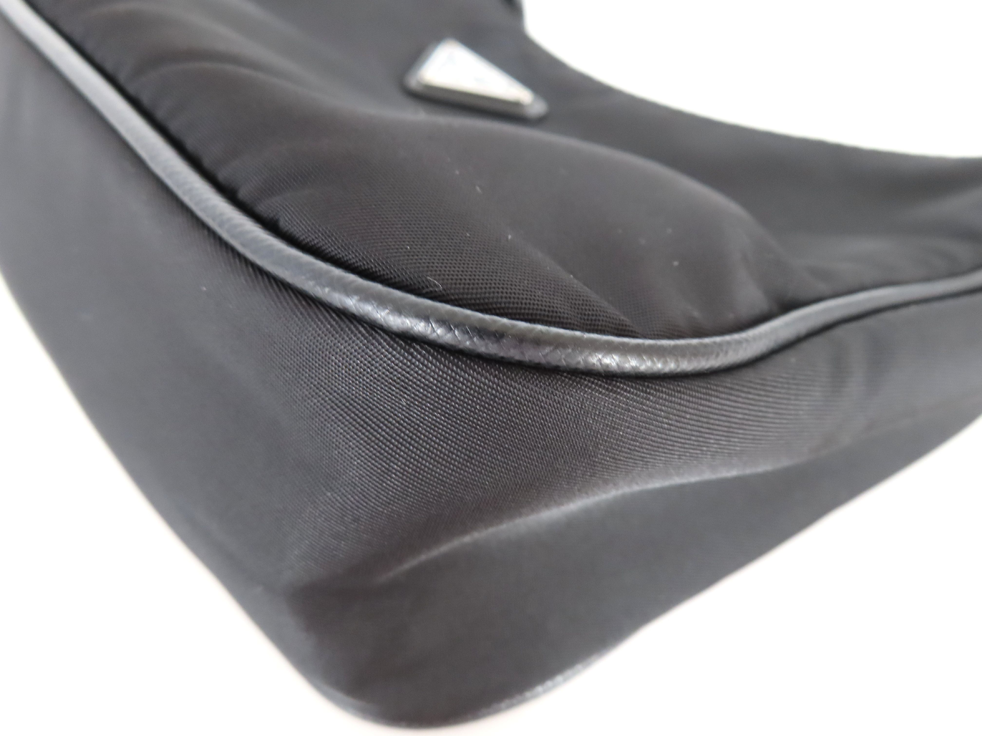 Re-Edition 2005 Nylon 1BH204 Black ST*2 Pouch Keyring Clochette Bag — view 3