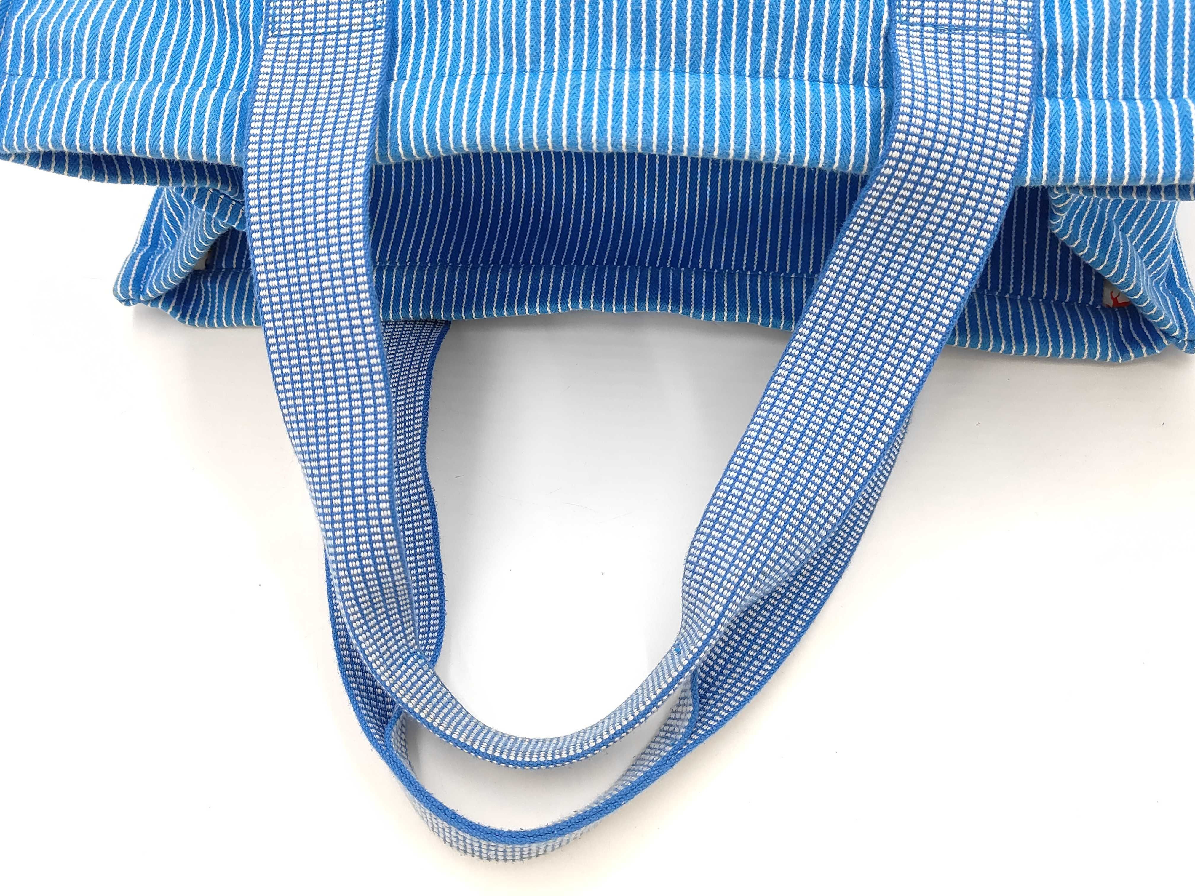 Caval Stripe Tote Bag, Blue Handbag — view 6