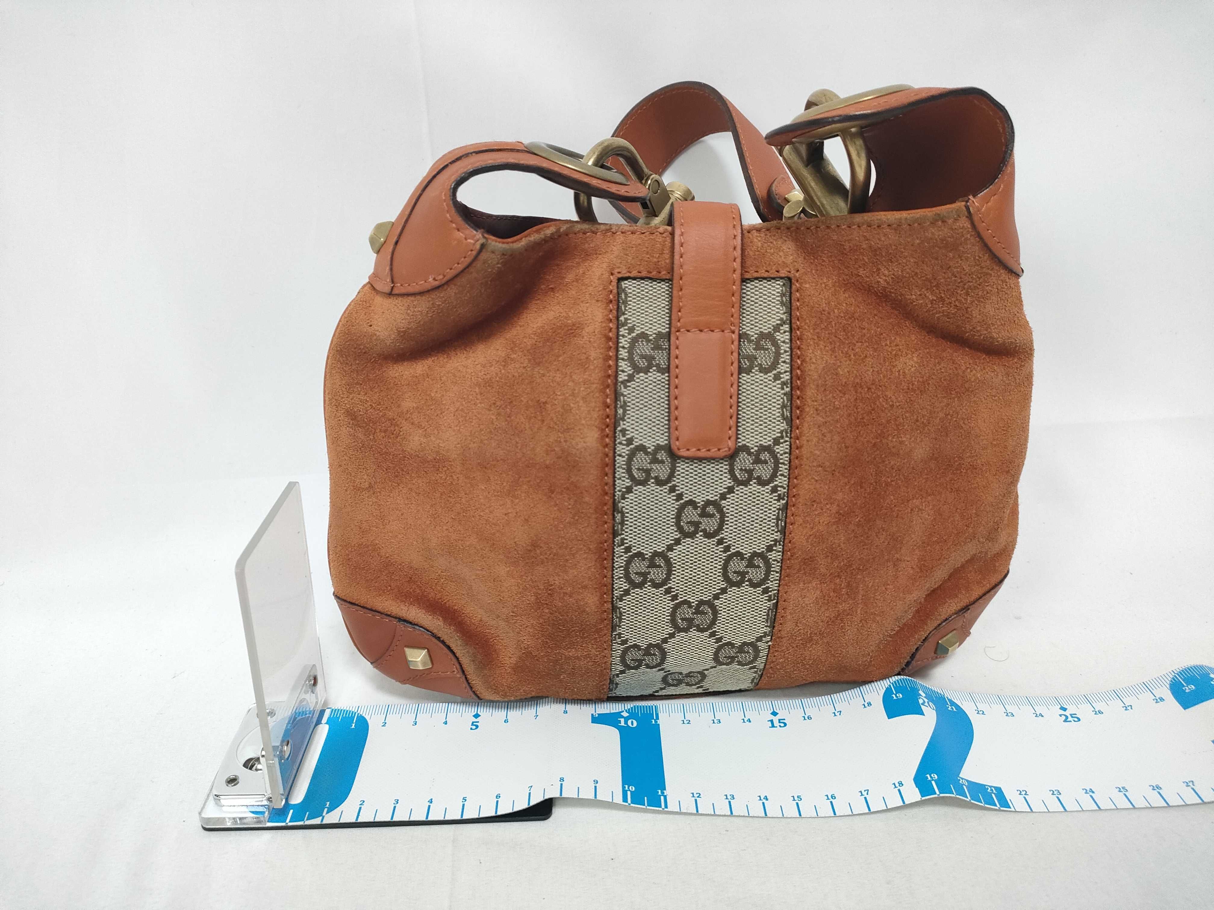 GG Canvas Suede New Jackie One-Shoulder Bag — view 2