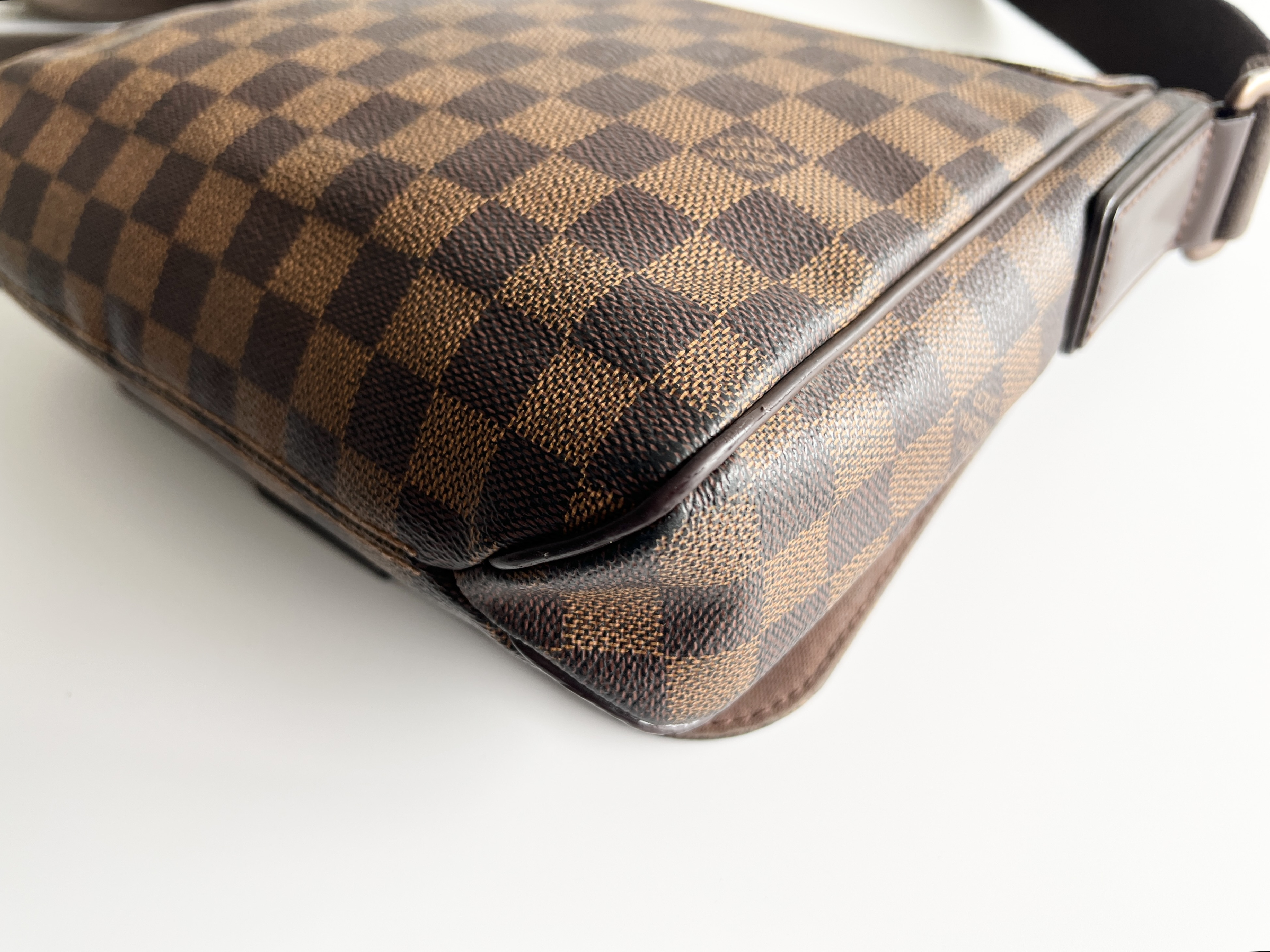 District PM Damier Ebene Leather One Shoulder Bag — view 13
