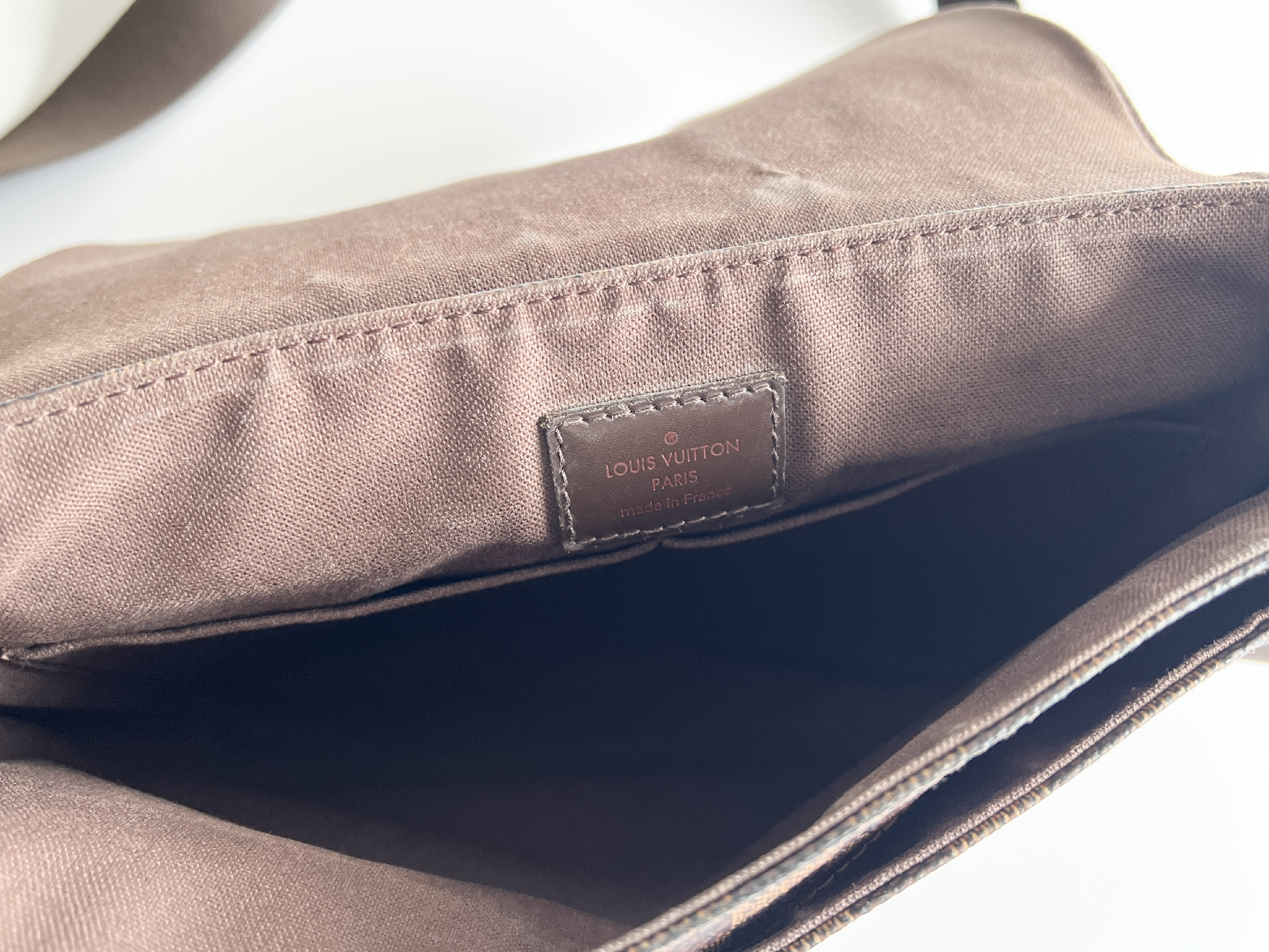 District PM Damier Ebene Leather One Shoulder Bag — view 6