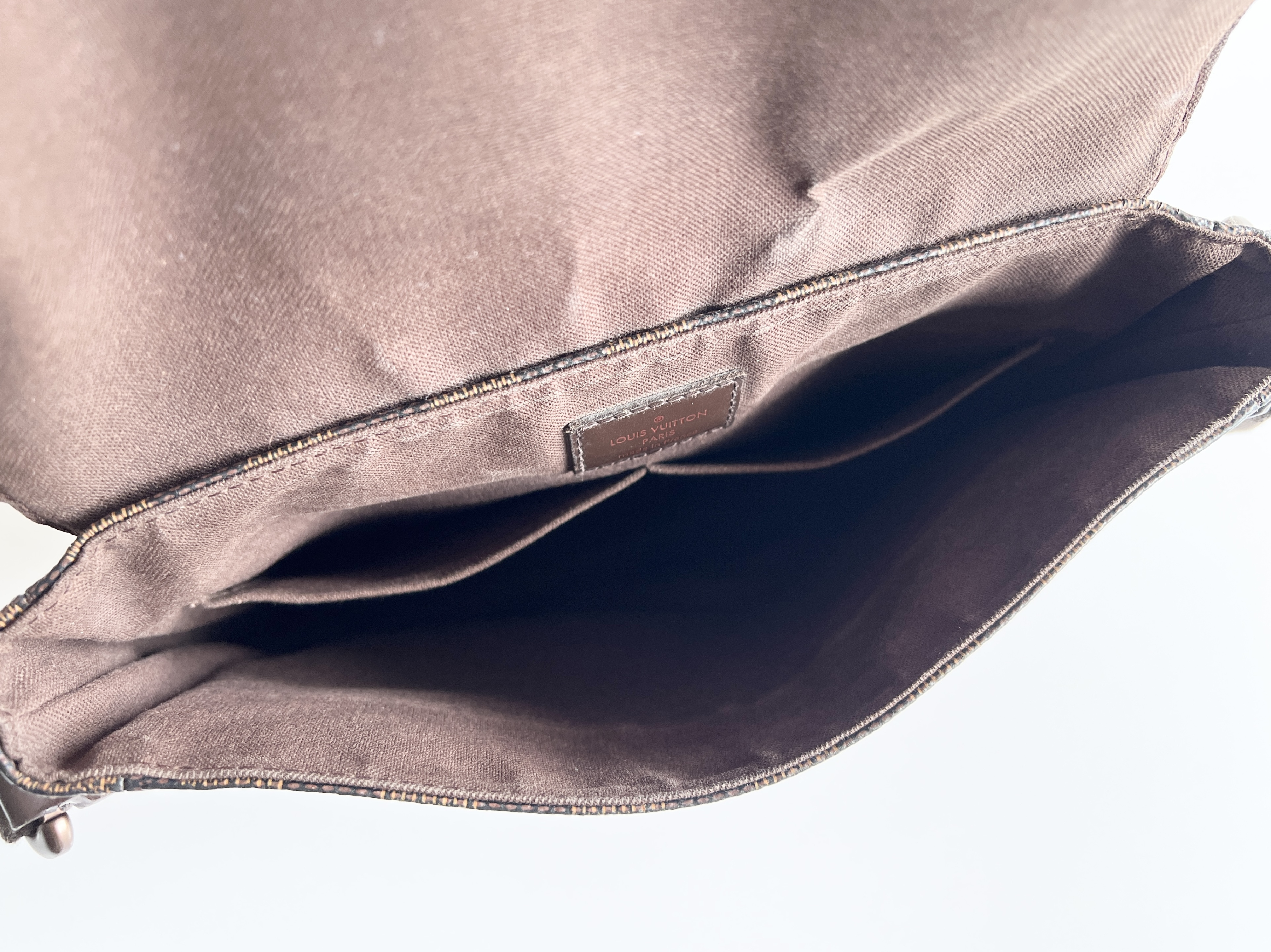 District PM Damier Ebene Leather One Shoulder Bag — view 7