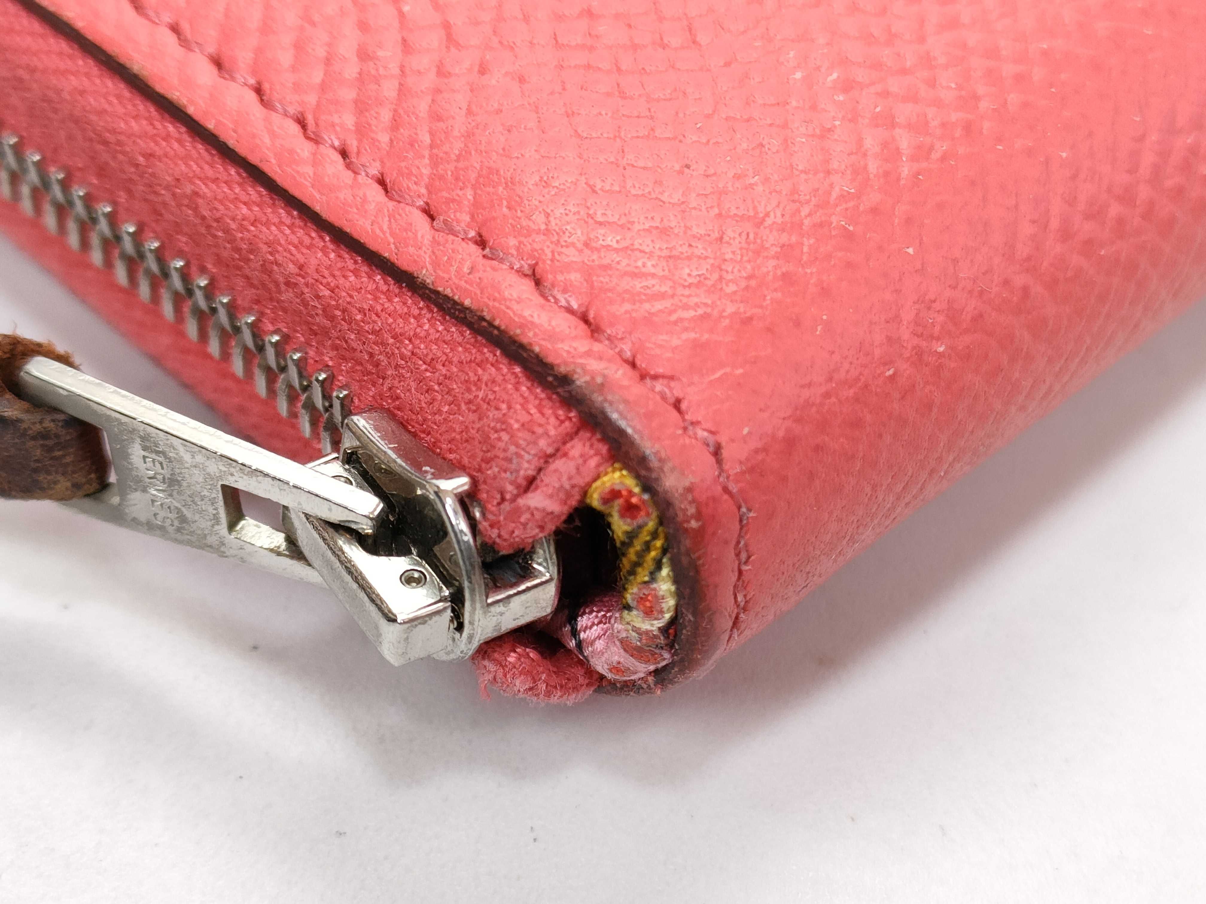 Azap Long Silk In Wallet, Veau Epsom Leather, Round Zip Wallet, Red, Silver Hardware, A: 2017 Model — view 4