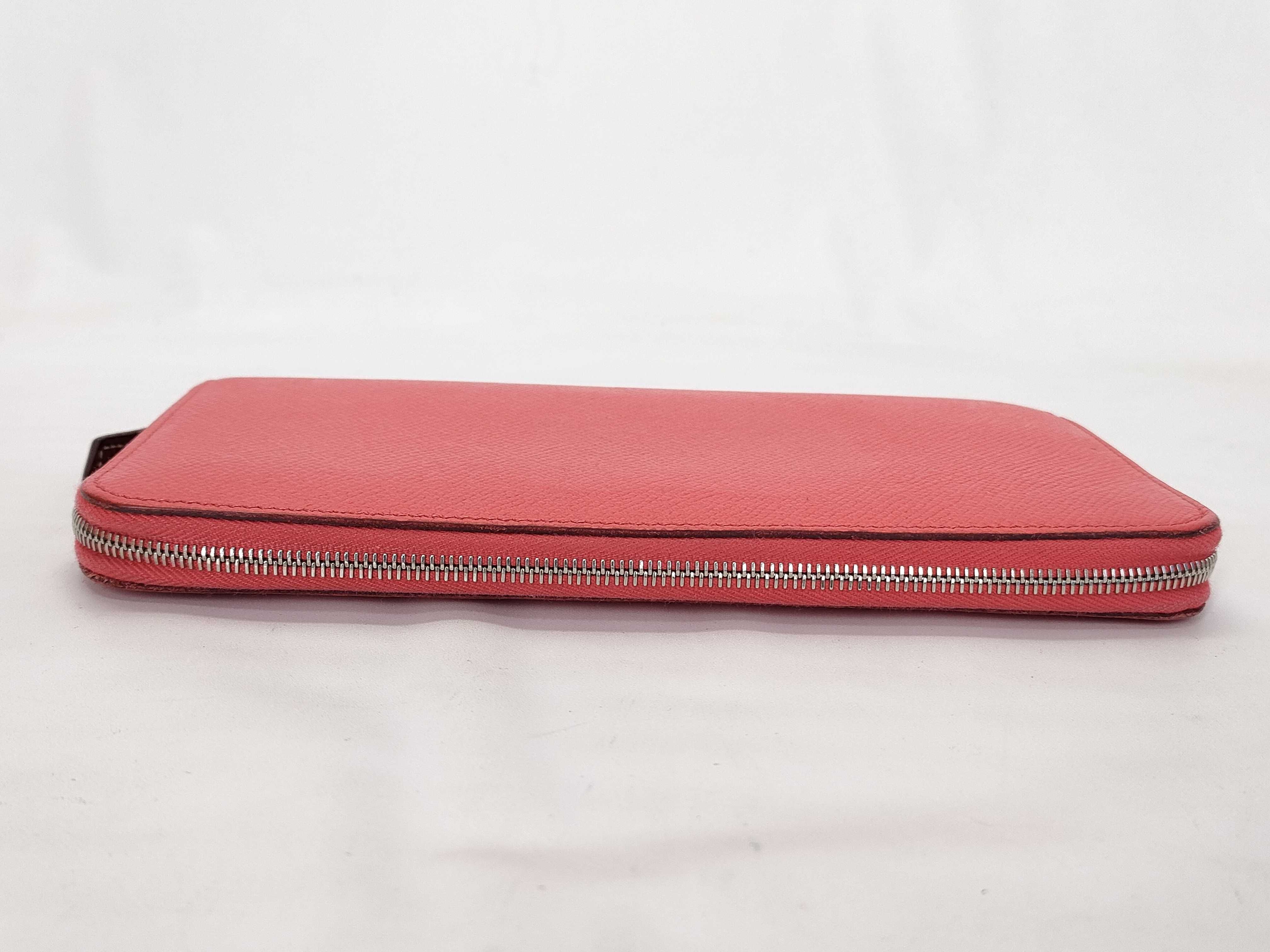 Azap Long Silk In Wallet, Veau Epsom Leather, Round Zip Wallet, Red, Silver Hardware, A: 2017 Model — view 6